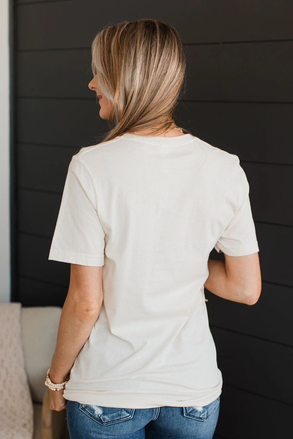 "Merry" Graphic Tee- Cream - Image 7