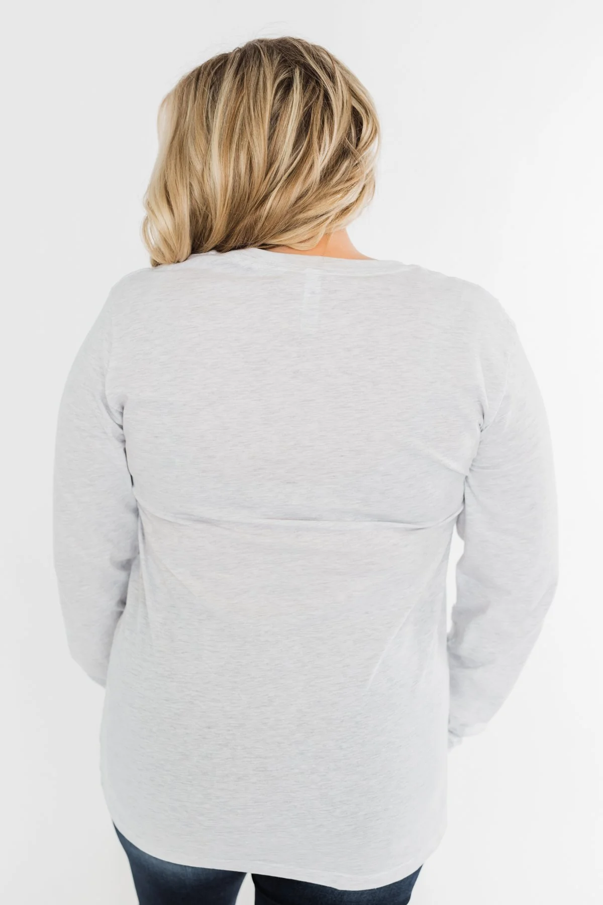 "Merry Little Christmas" Graphic Top- Heather Grey - Image 16