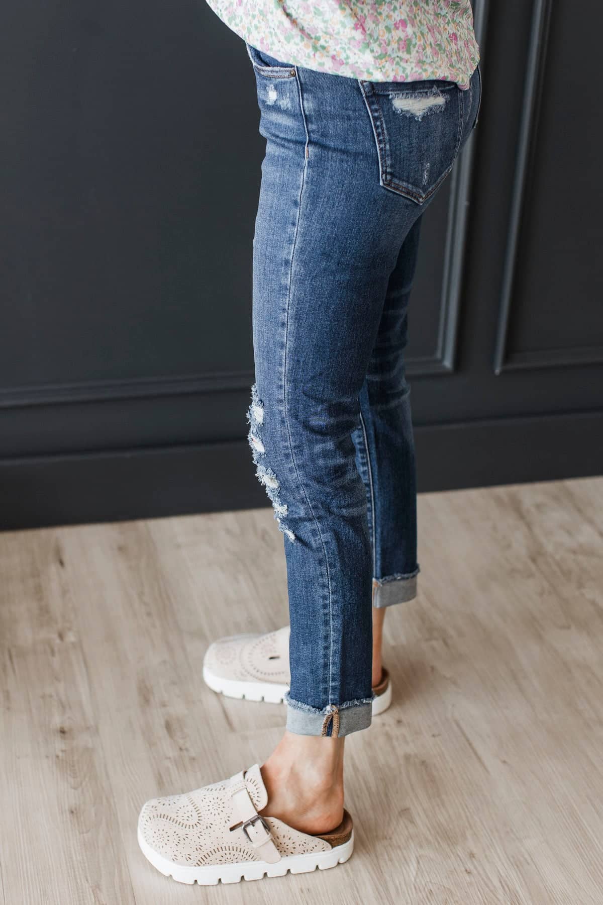 Mica Denim Boycrop Jeans- Viola Wash - Image 5