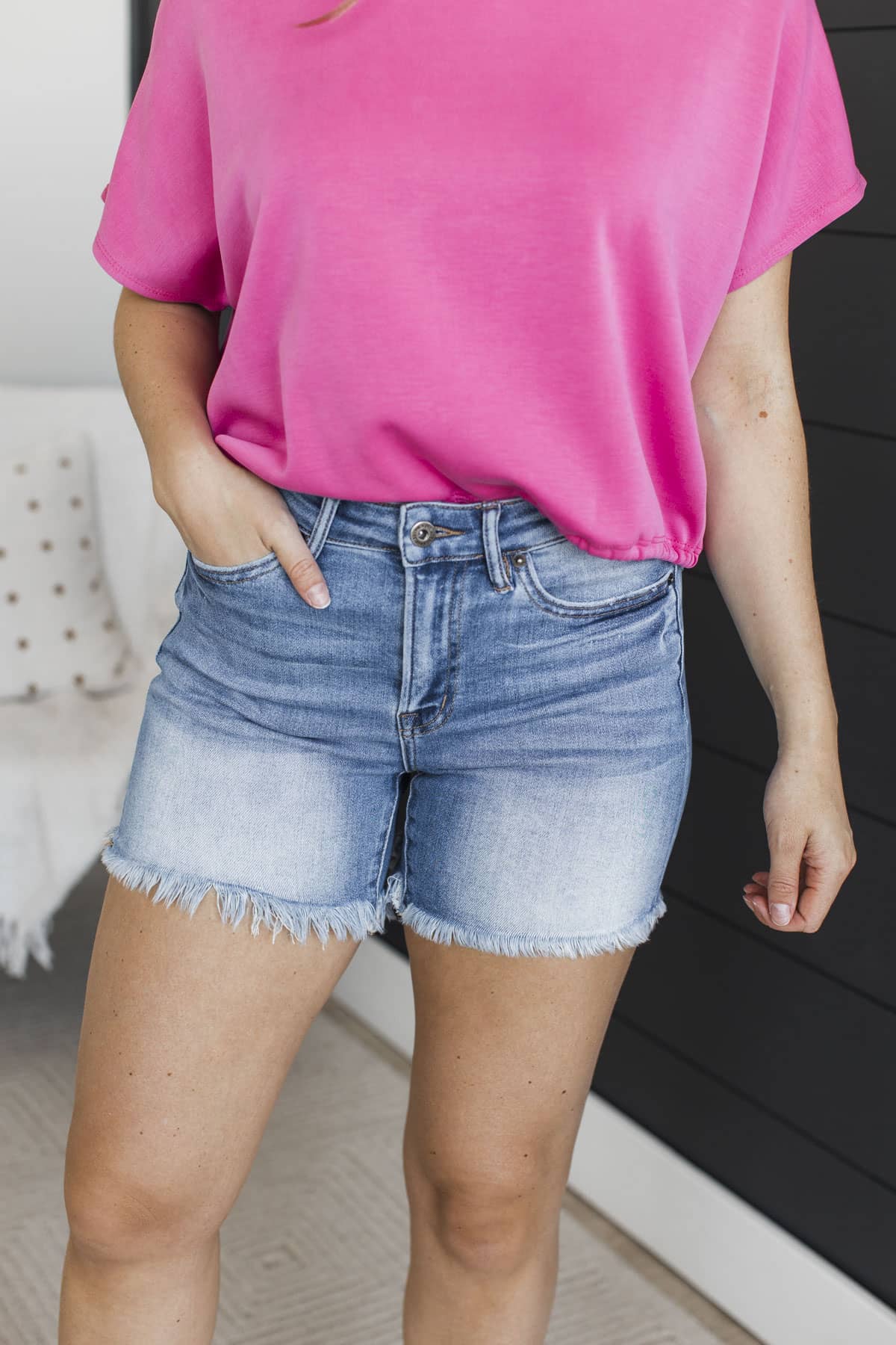 Mica Denim Shorts- Fiora Wash - Image 4