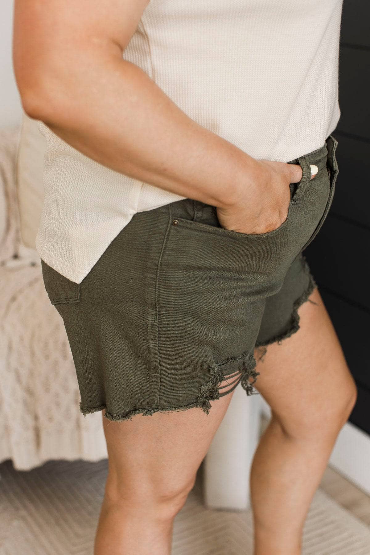Mica Denim Shorts- Keisha Wash - Image 6