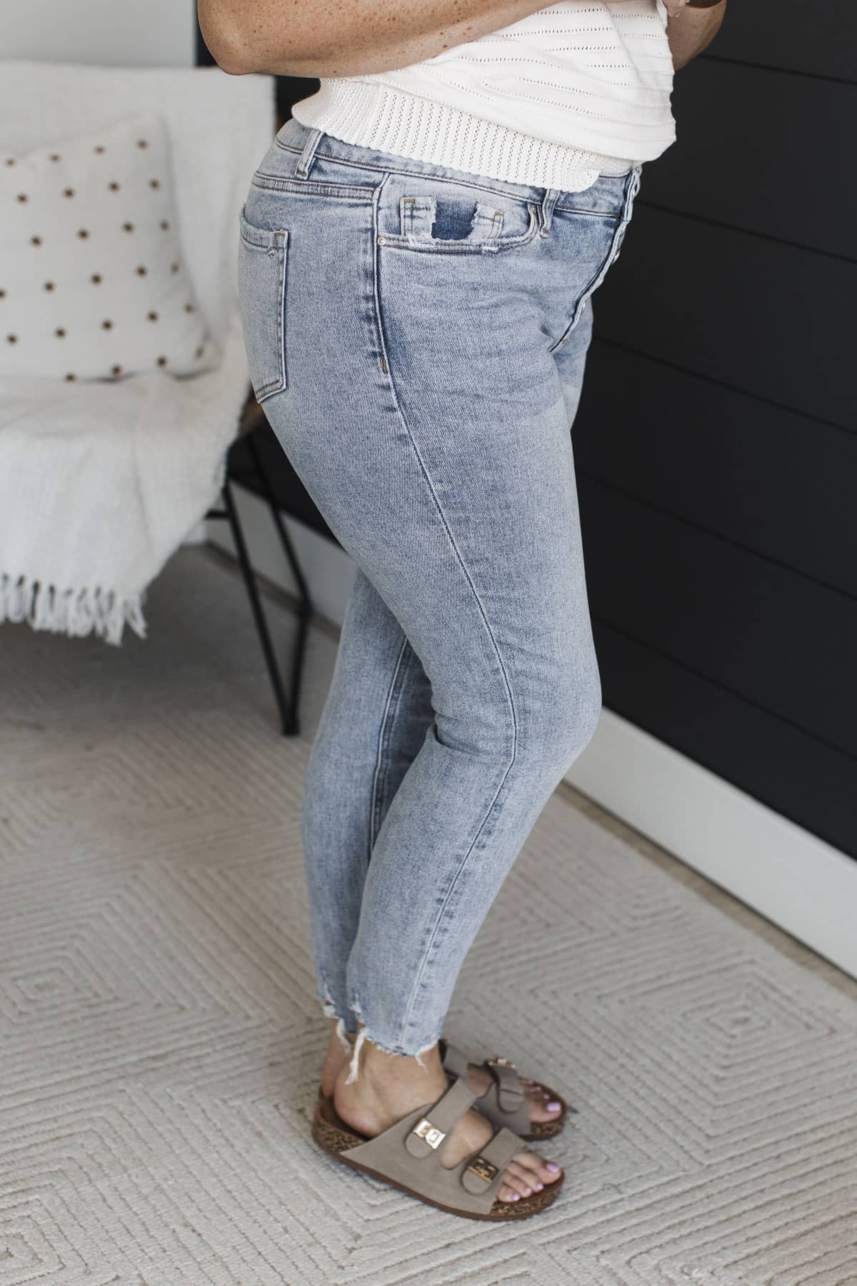 Mica Denim Skinny Crop Jeans- Ashlyn Wash - Image 4