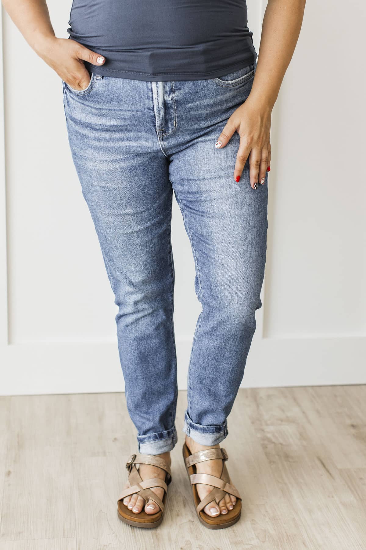 Mica Denim Skinny Jeans- Attie Wash - Image 2
