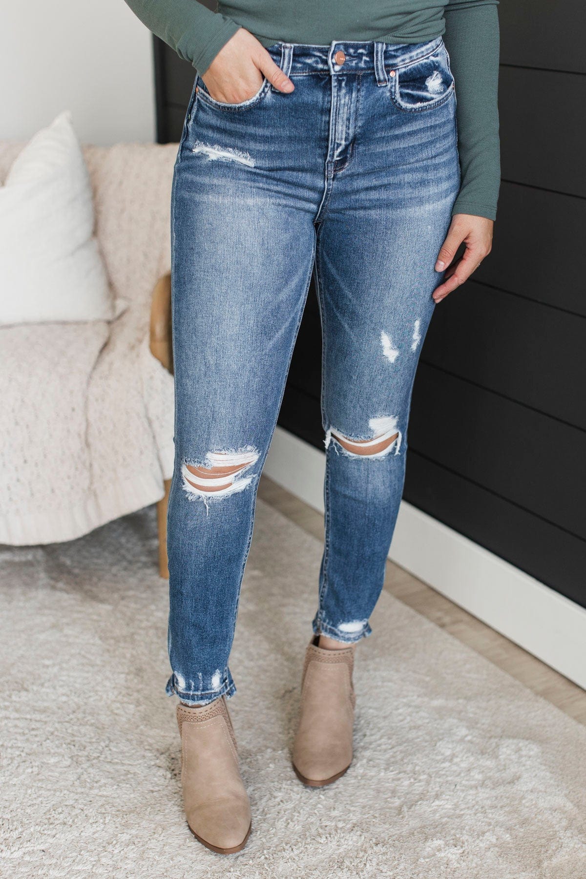 Mica Denim Skinny Jeans- Milani Wash - Image 3