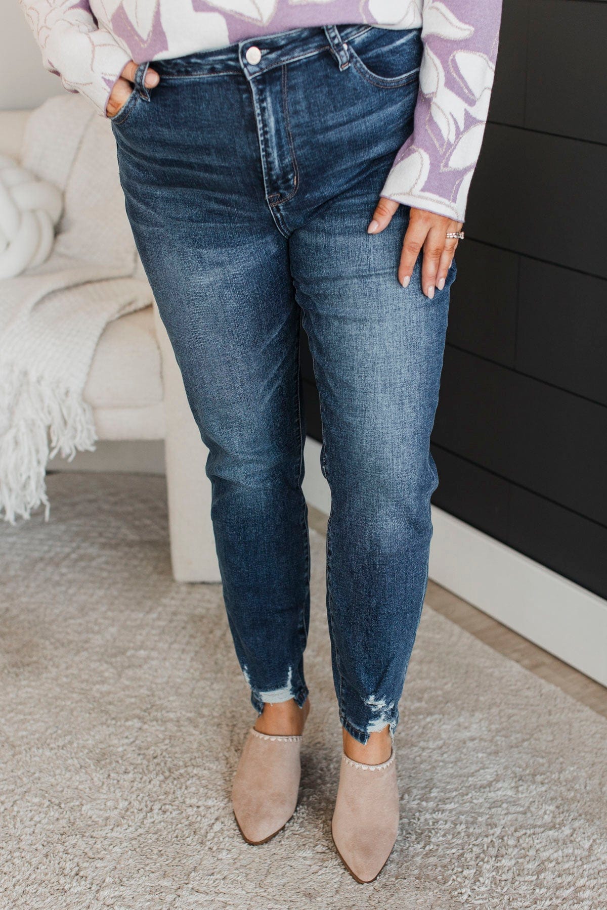 Mica Denim Skinny Jeans- Regina Wash - Image 2