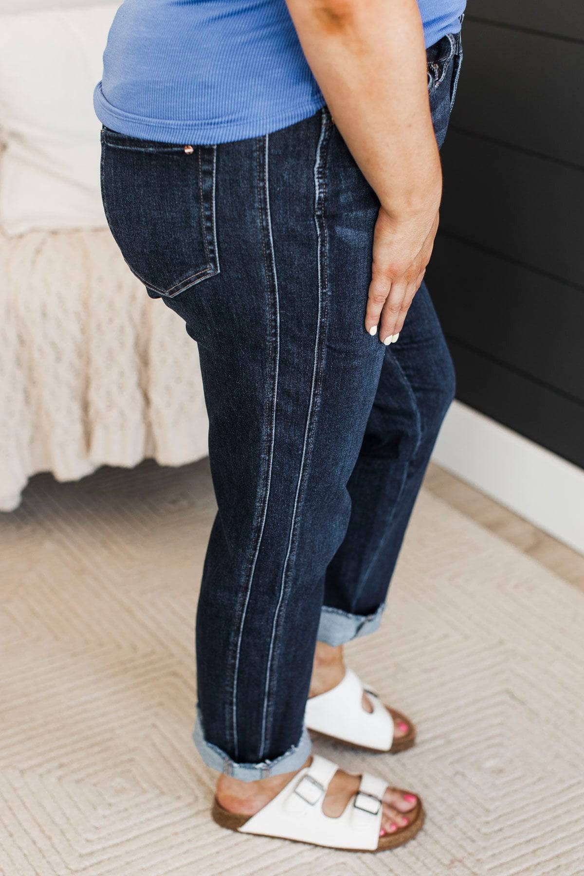 Mica Denim Skinny Straight Jeans- Nixie Wash - Image 6