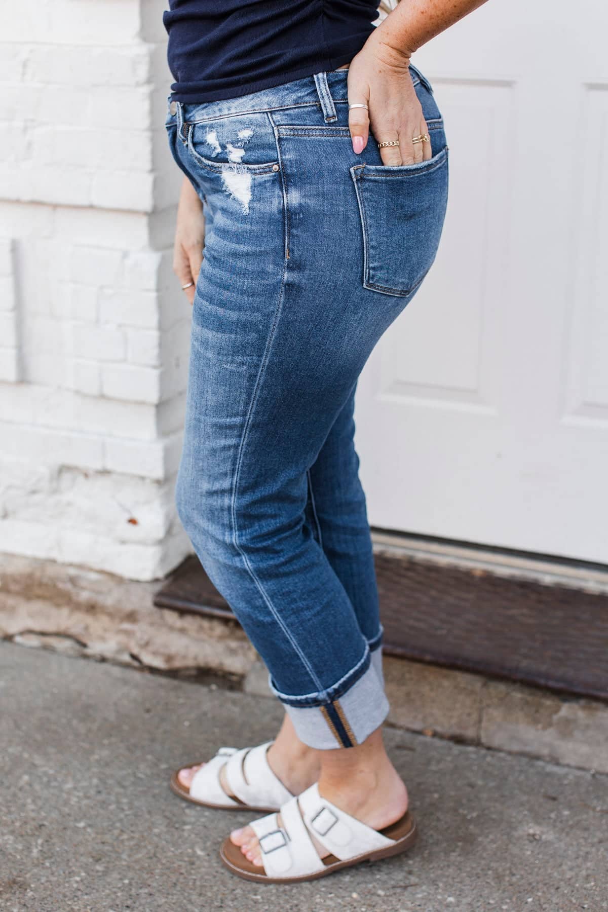 Mica Denim Straight Leg Jeans- Carson Wash - Image 5