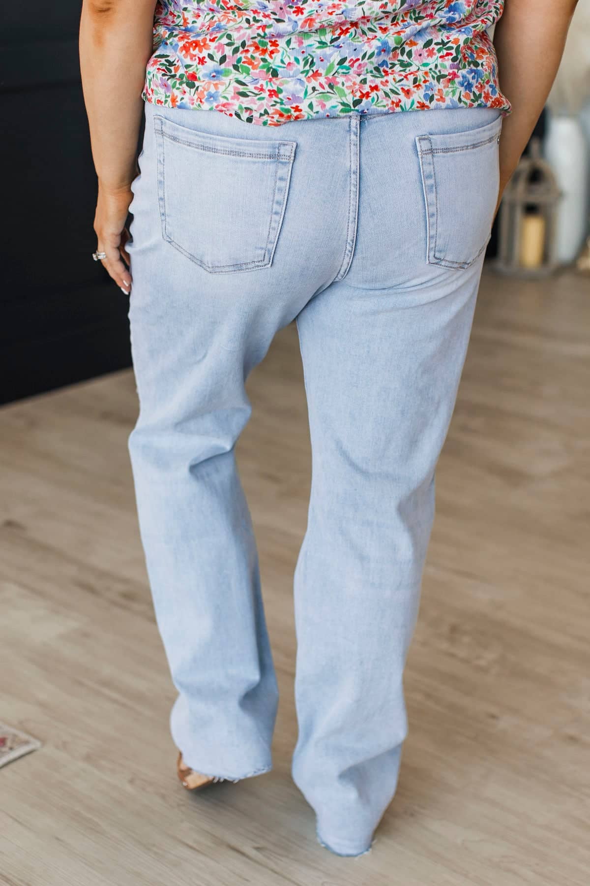 Mica Denim Straight Leg Jeans- Izzy Wash - Image 6