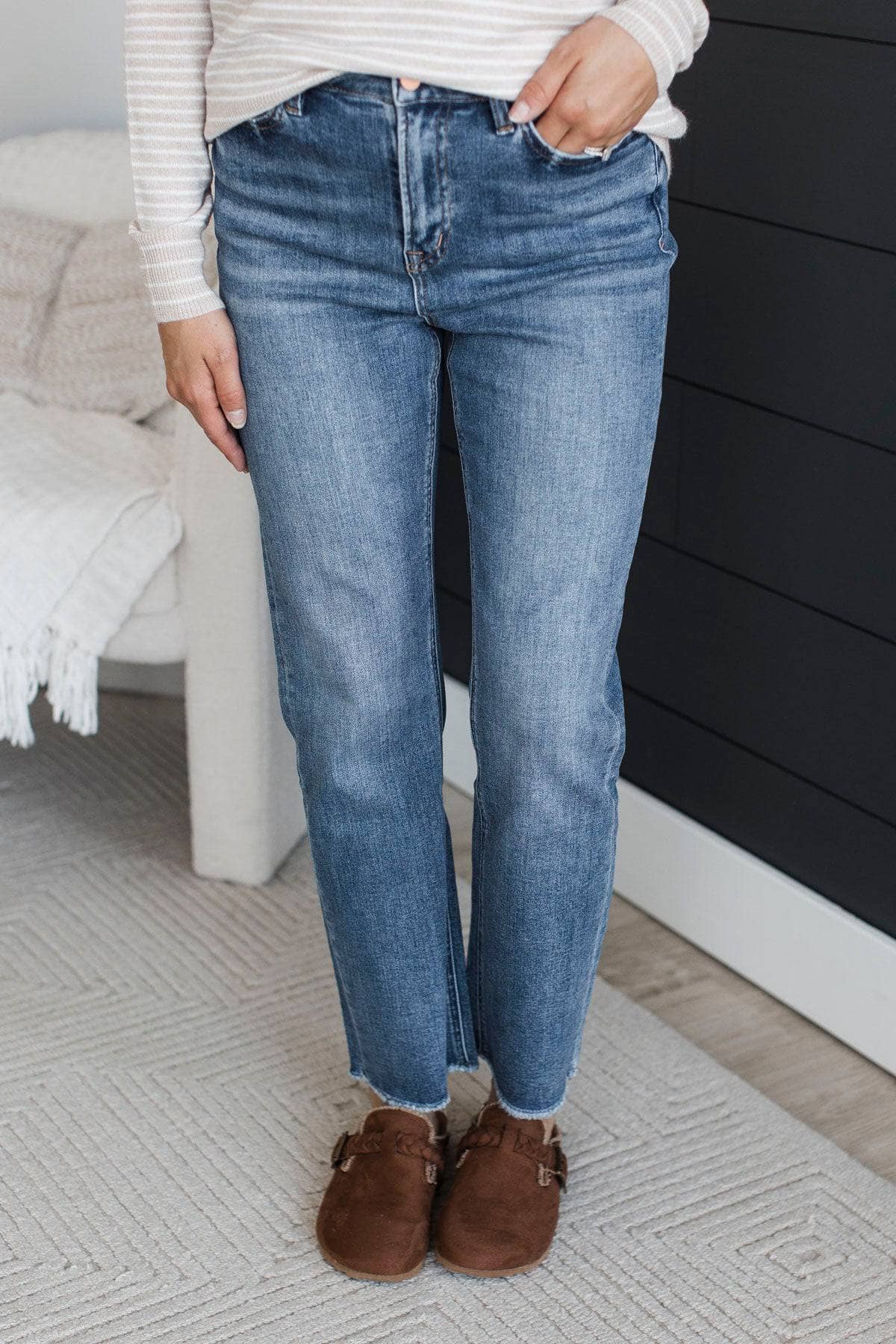 Mica Denim Straight Leg Jeans- Matilda Wash