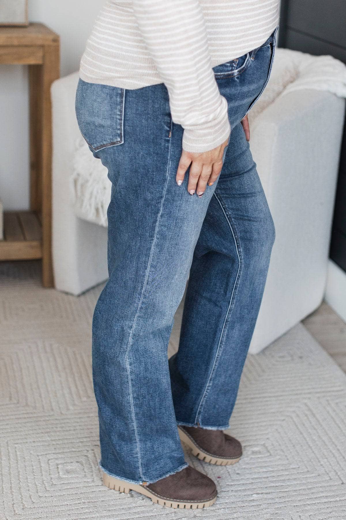Mica Denim Straight Leg Jeans- Matilda Wash - Image 5