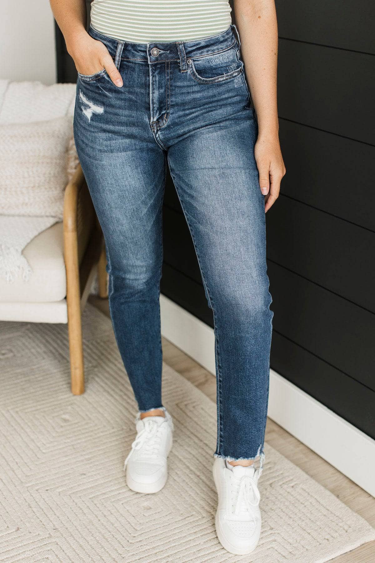 Mica Denim Straight Leg Jeans- Reeva Wash