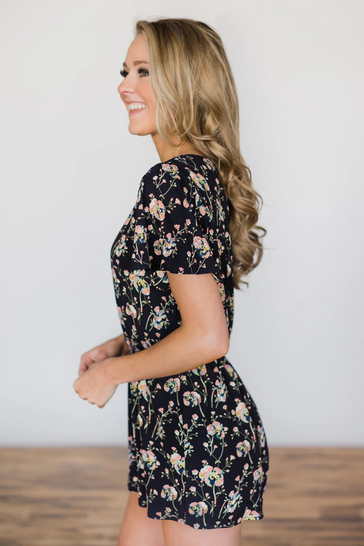 Midnight Wish Floral Romper - Image 5