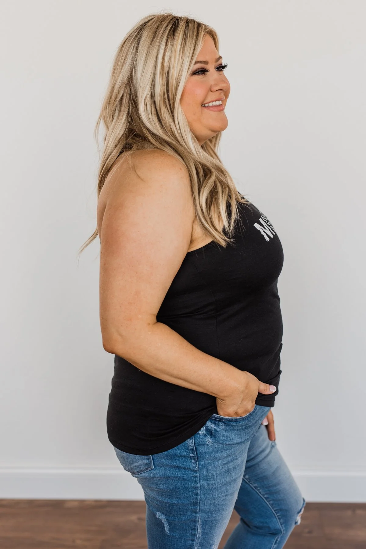"Midwest" Graphic Tank Top- Black - Image 9