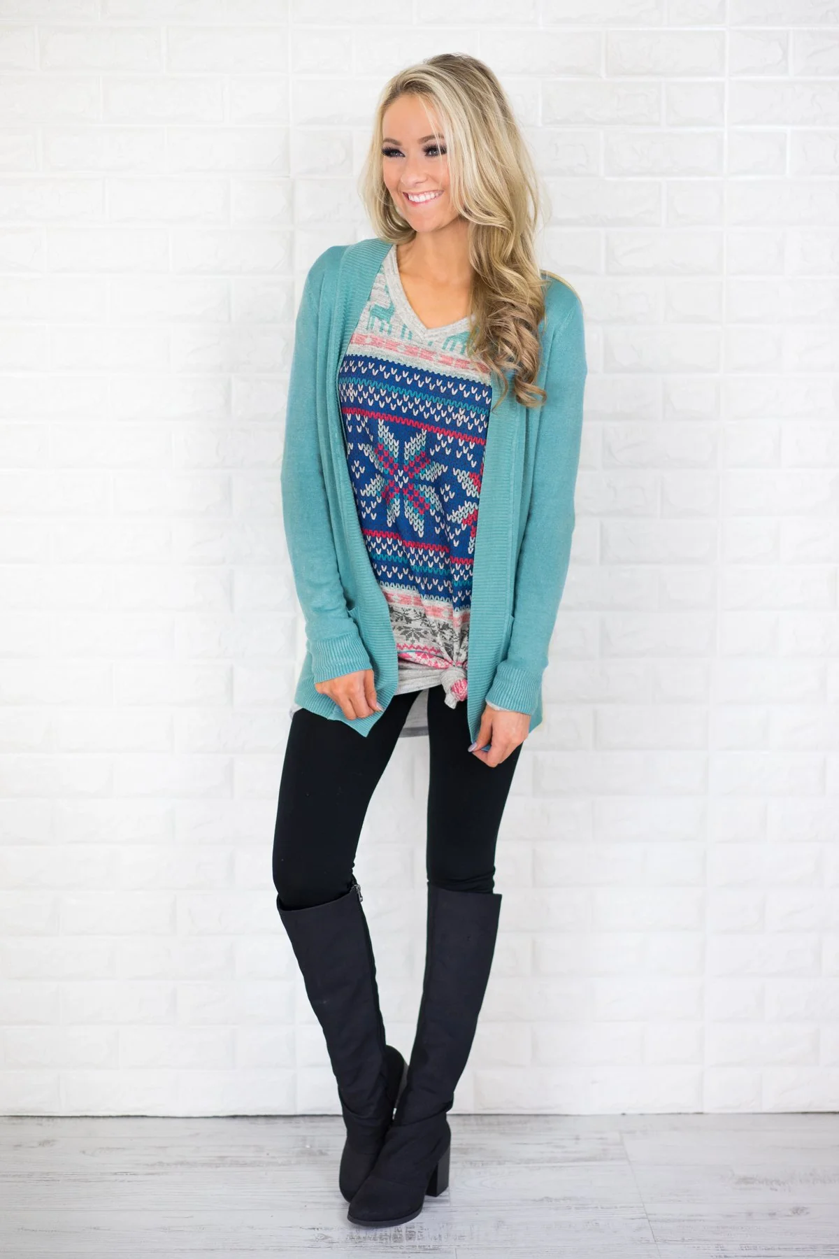 Essential Mint Cardigan - Image 3