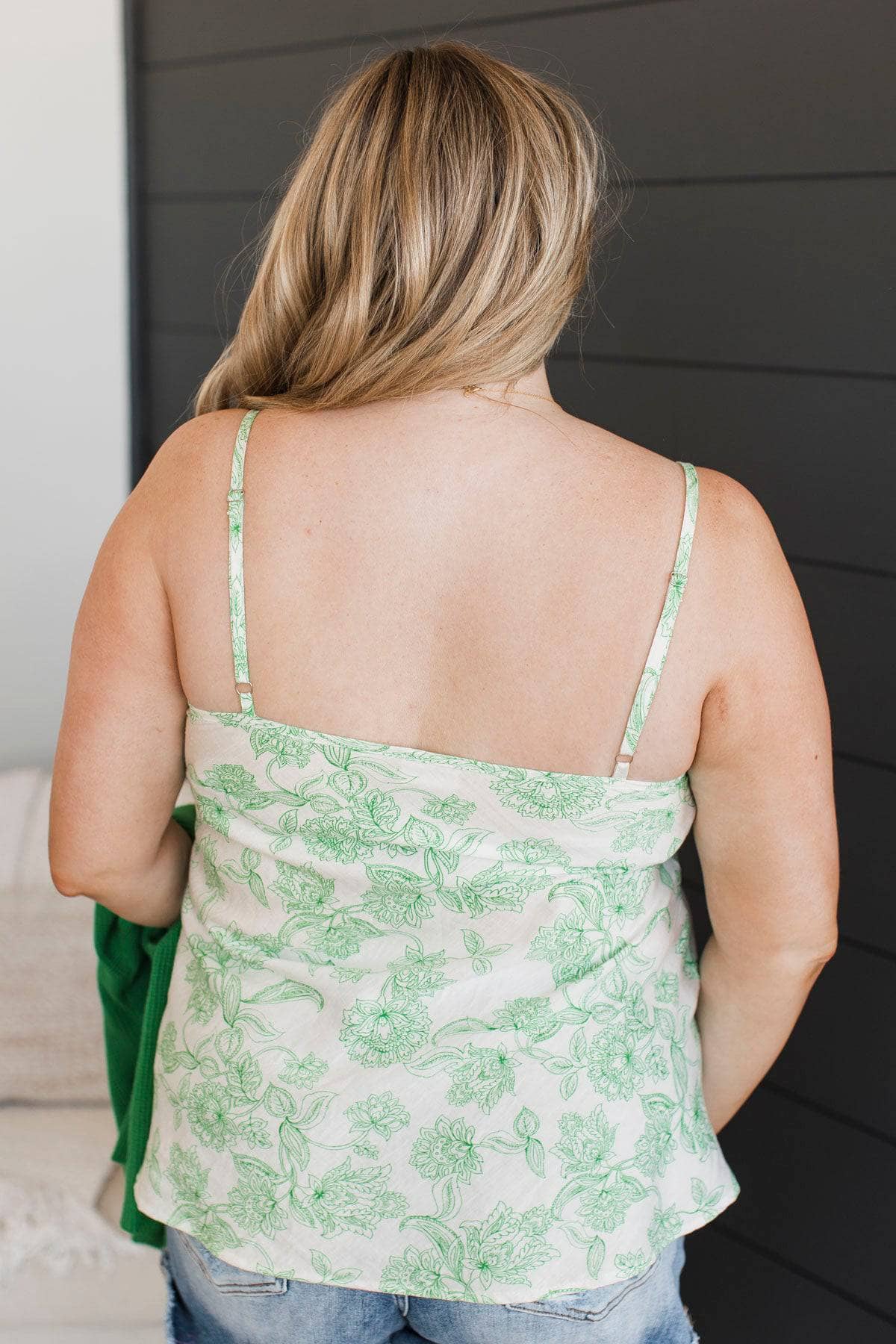 Moment Of Peace Floral Tank Top- Ivory - Image 7