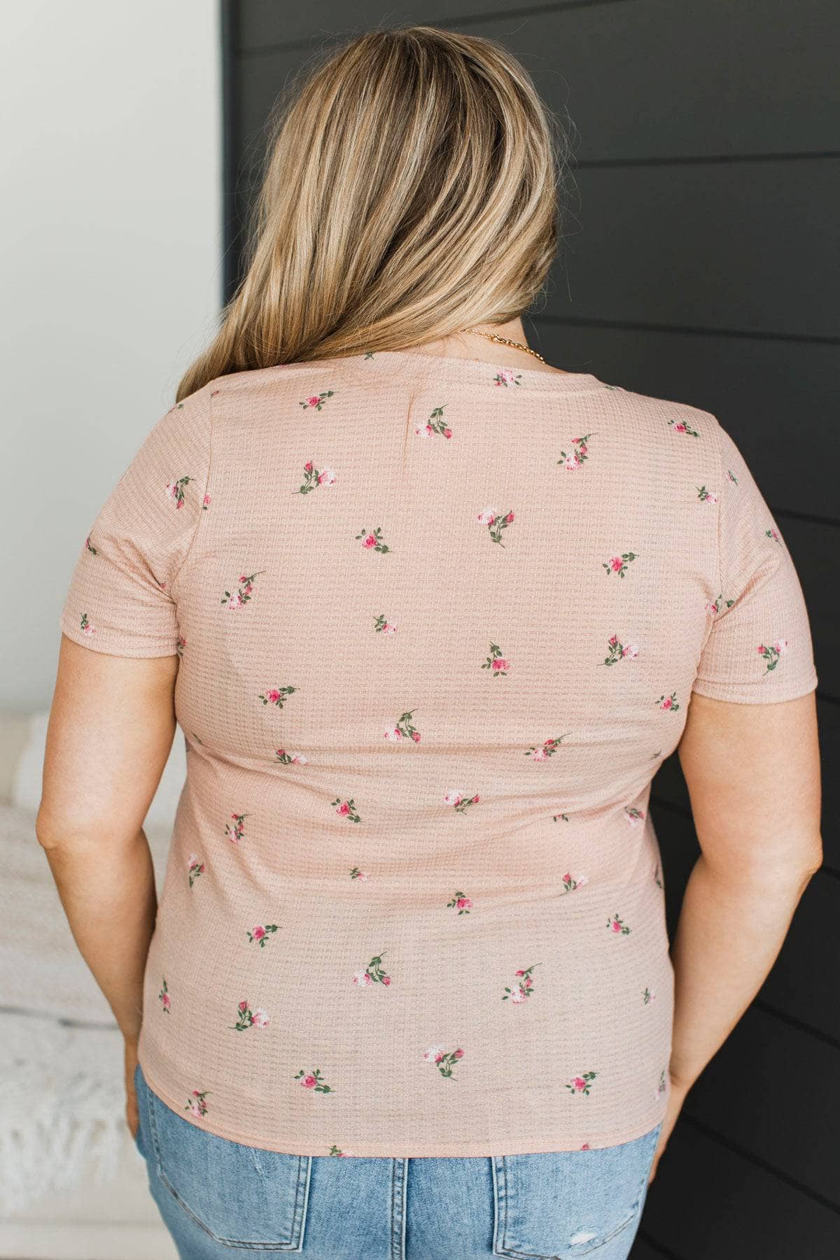 Moments Of Forever Floral Top- Blush - Image 7