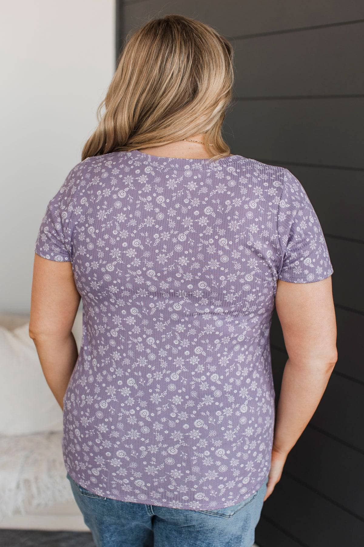 Moments Of Forever Floral Top- Lavender - Image 8