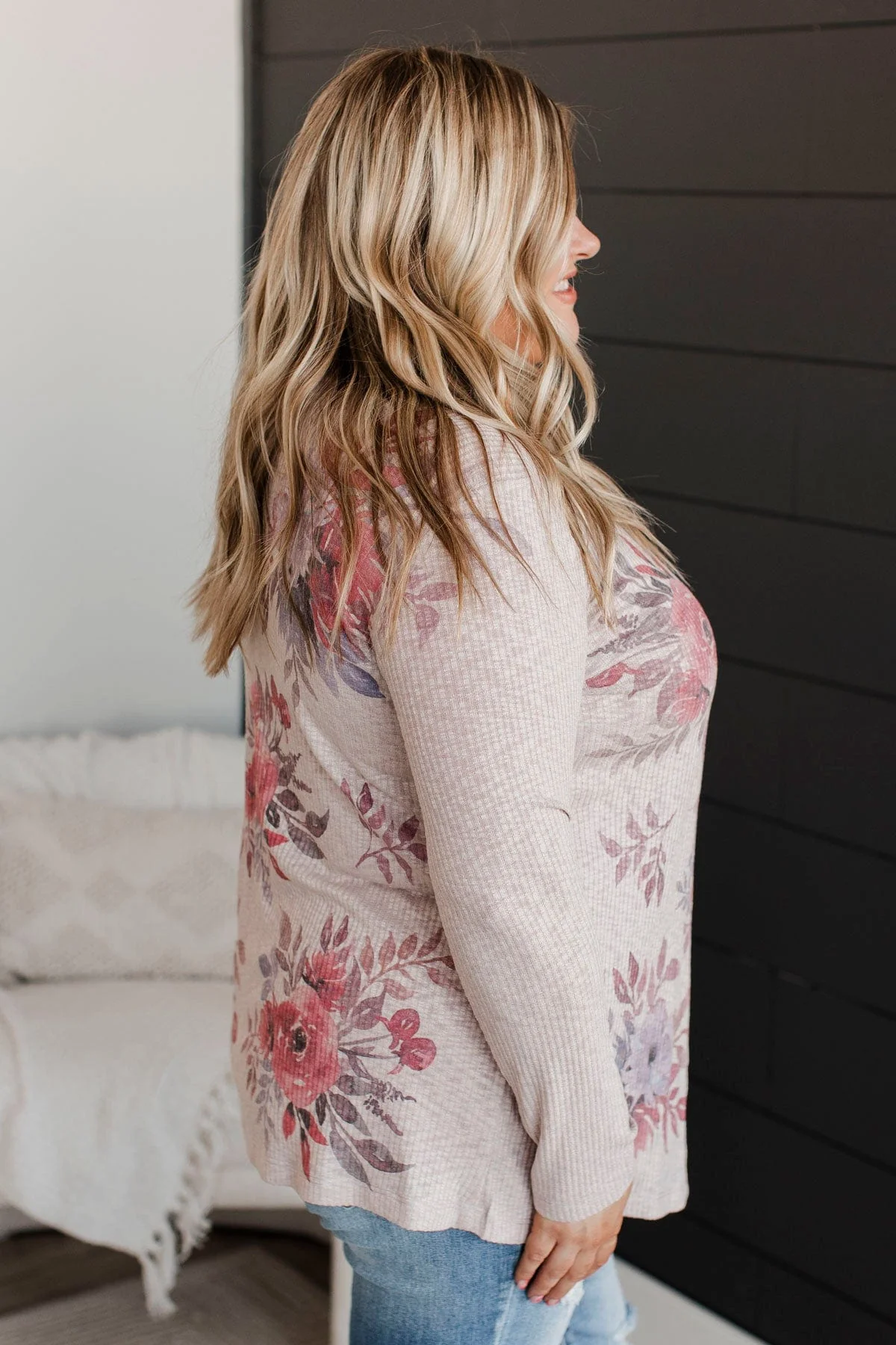 Moments Of Perfection Floral Cardigan- Dusty Lavender - Image 5