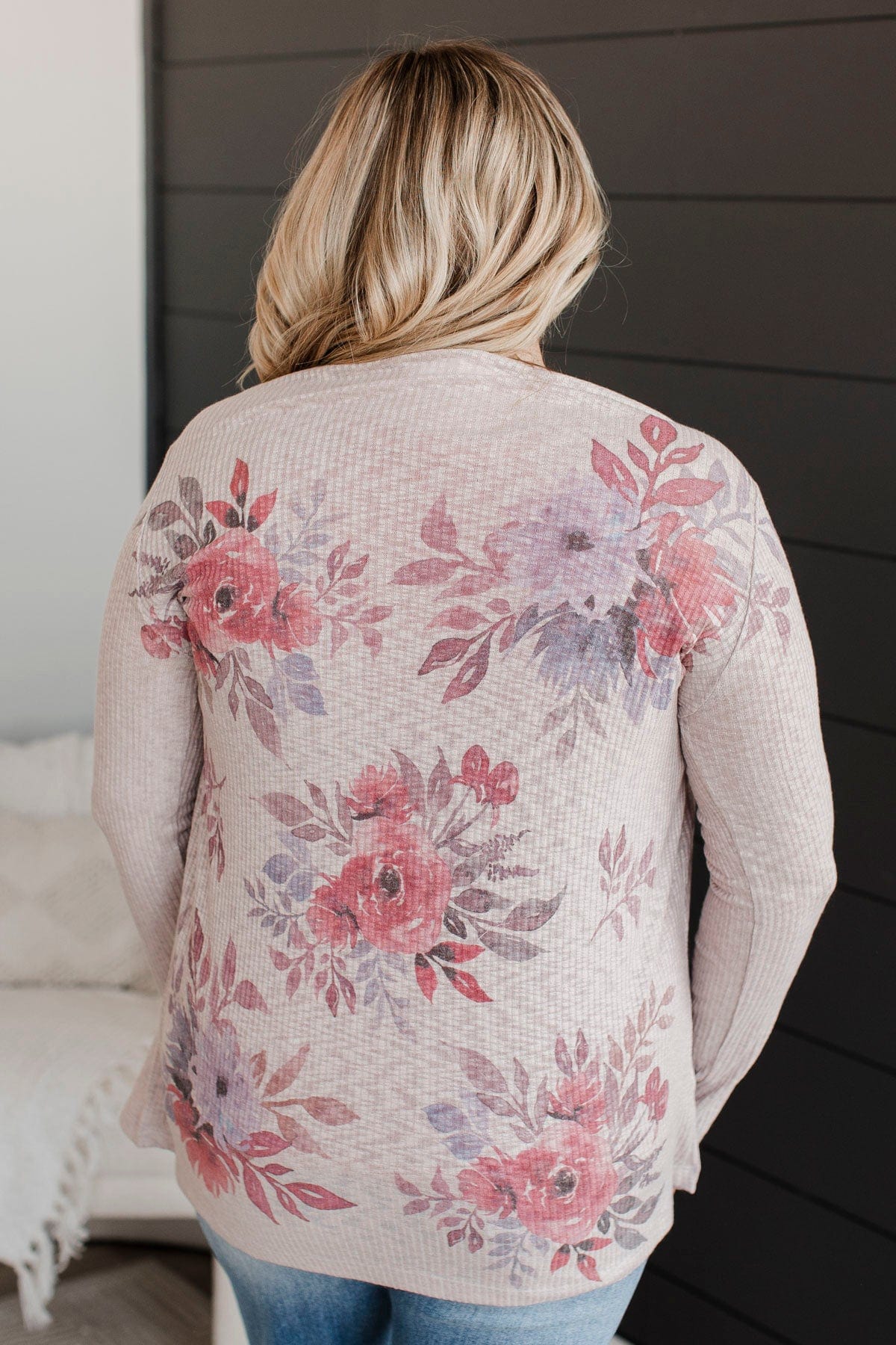 Moments Of Perfection Floral Cardigan- Dusty Lavender - Image 7