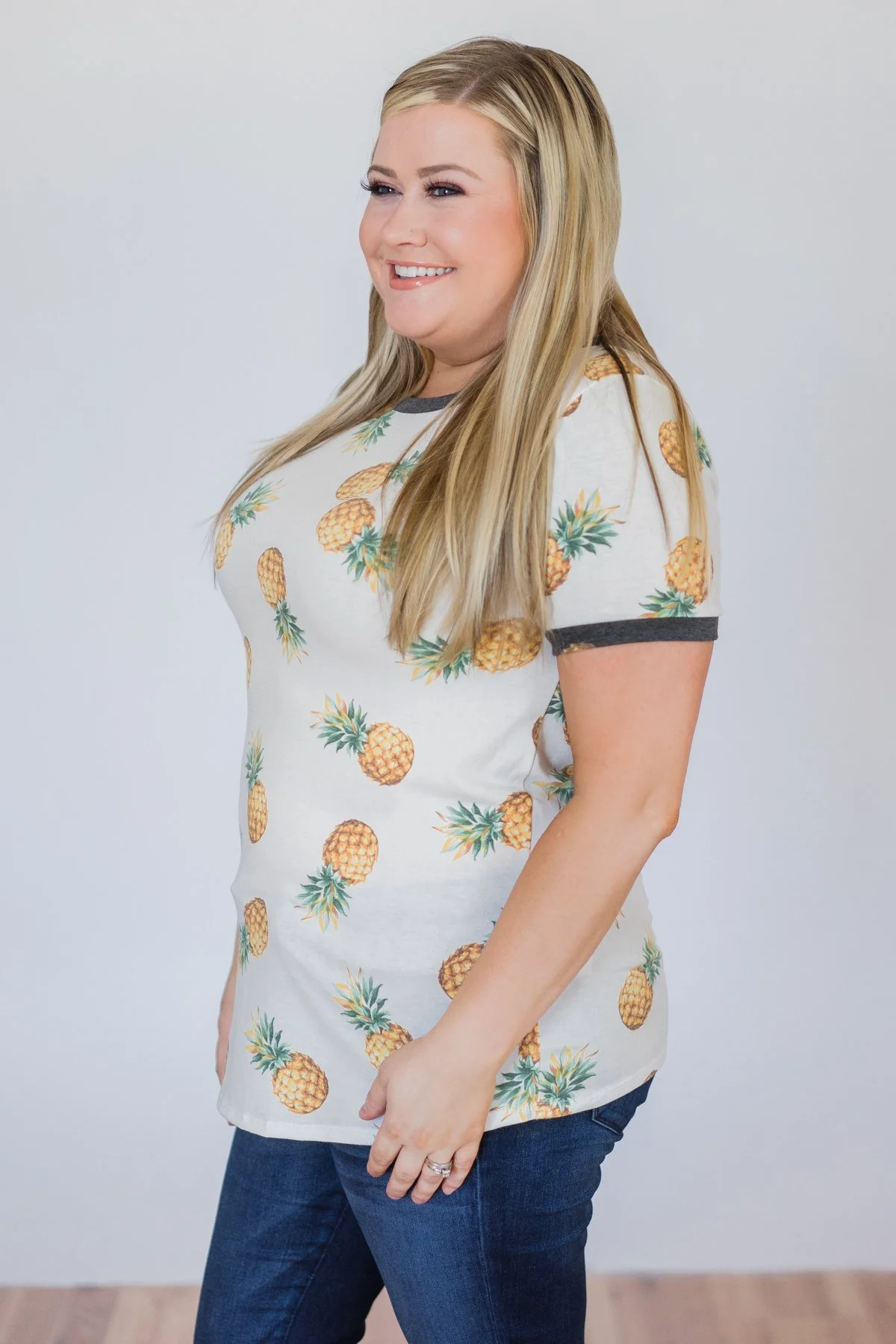 More of Summer Pineapple Top- Ivory - Image 5