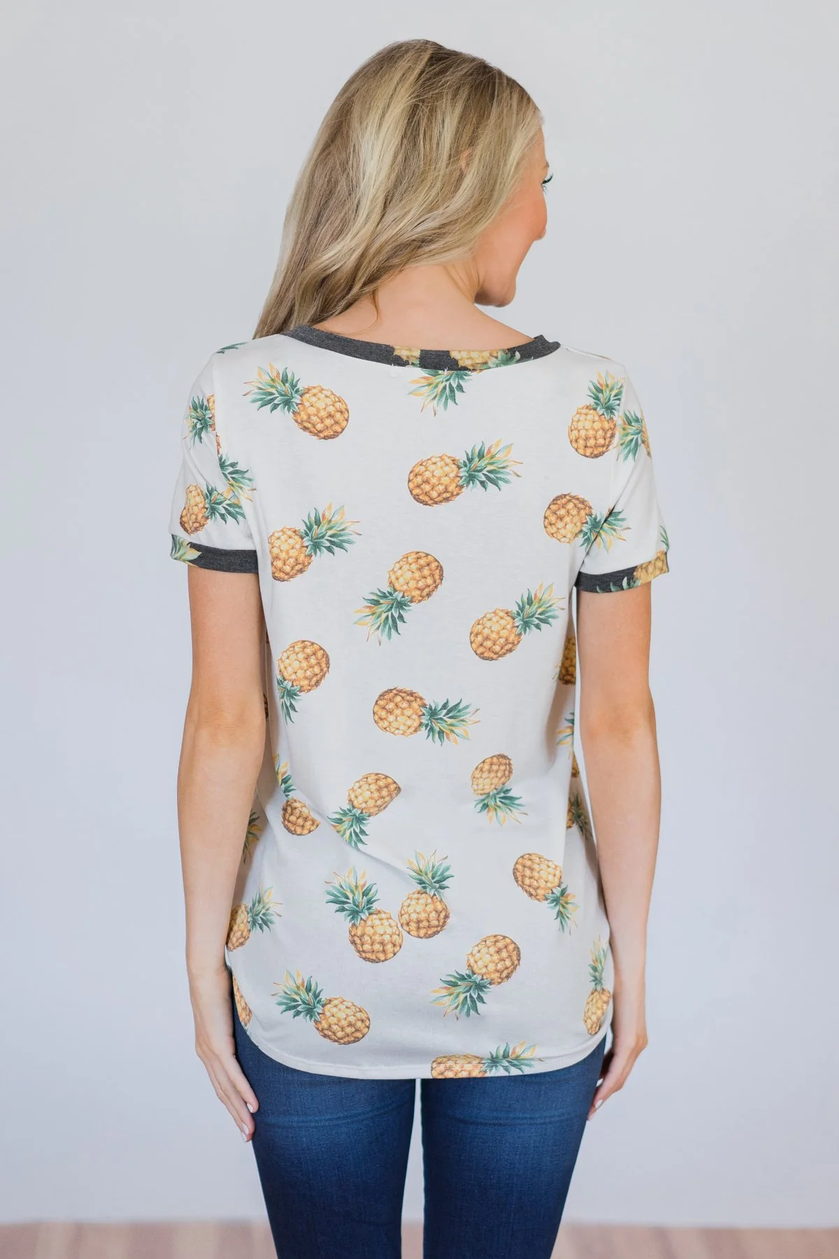 More of Summer Pineapple Top- Ivory - Image 9