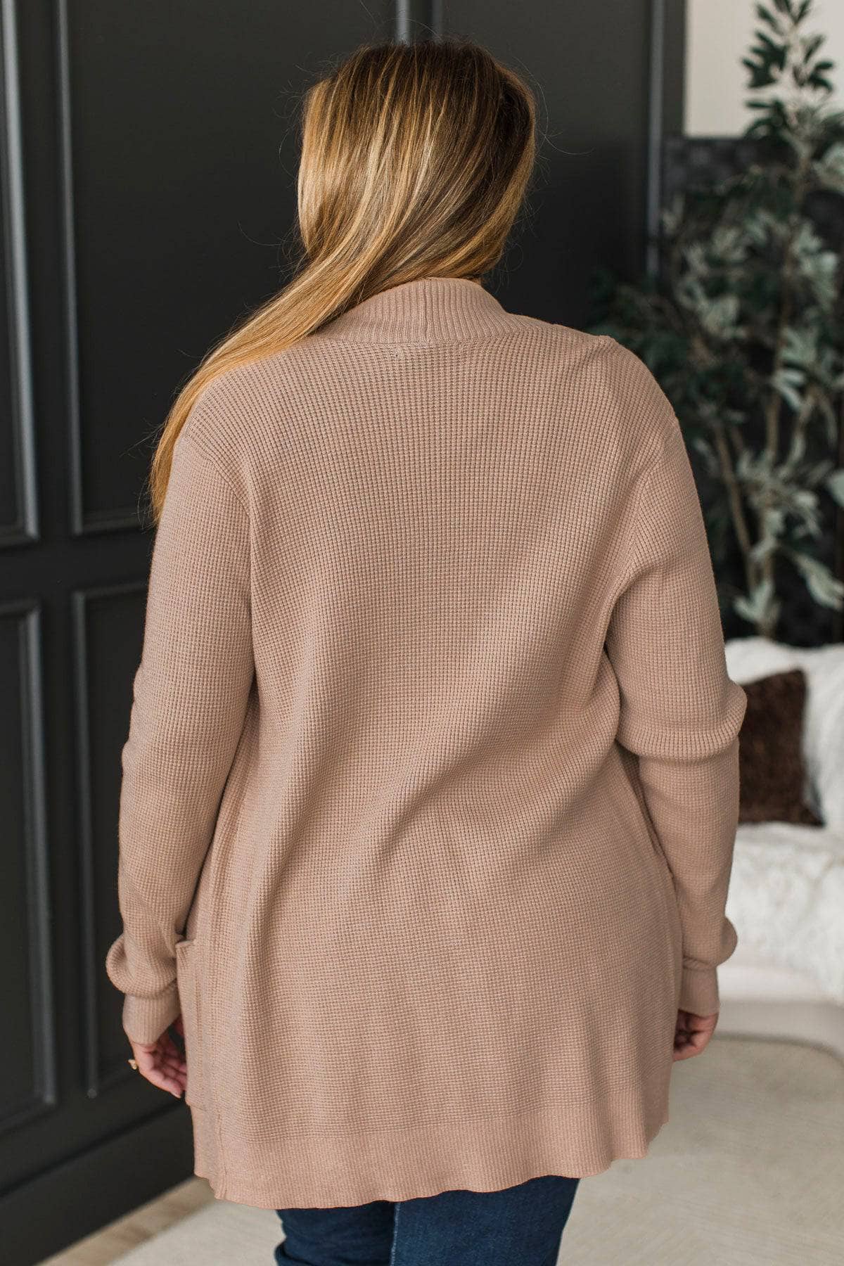 More To Notice Knit Cardigan- Tan - Image 7