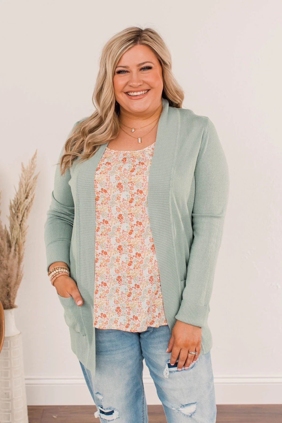 Morning Meadows Floral Tank- Coral & Yellow - Image 5