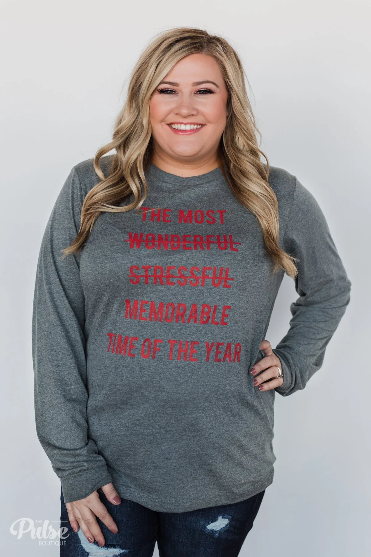 Most Memorable Time of the Year Long Sleeve Top - Image 2