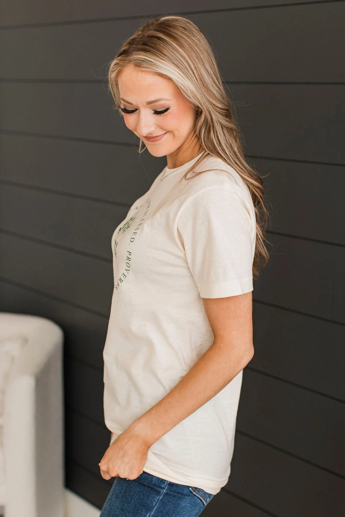 "Mother" Proverbs 31:28 Graphic Tee- Ivory - Image 5