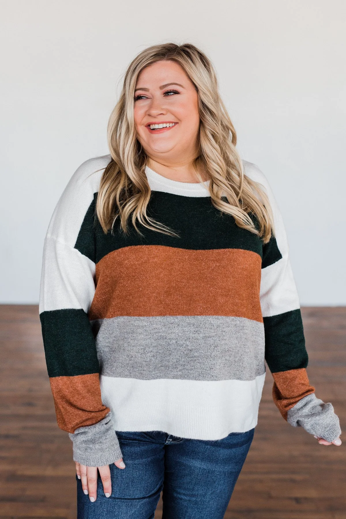 Mountain Getaway Color Block Sweater- Earth Tones - Image 16