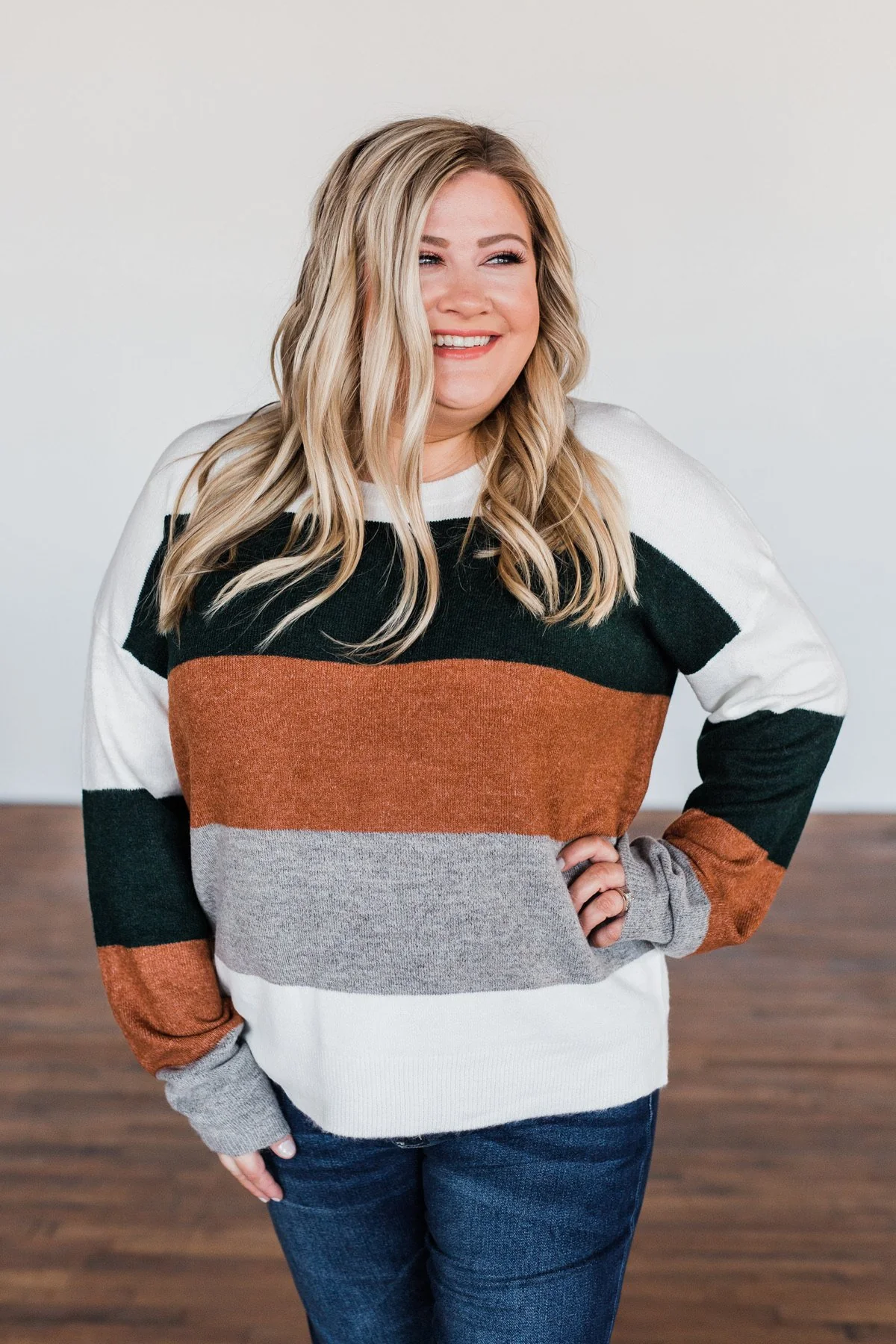 Mountain Getaway Color Block Sweater- Earth Tones - Image 18