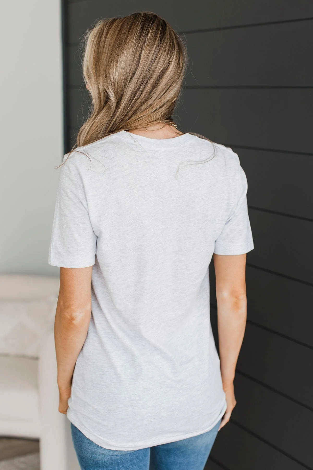 "Mountain Time" Graphic Tee- Heather Grey - Image 7