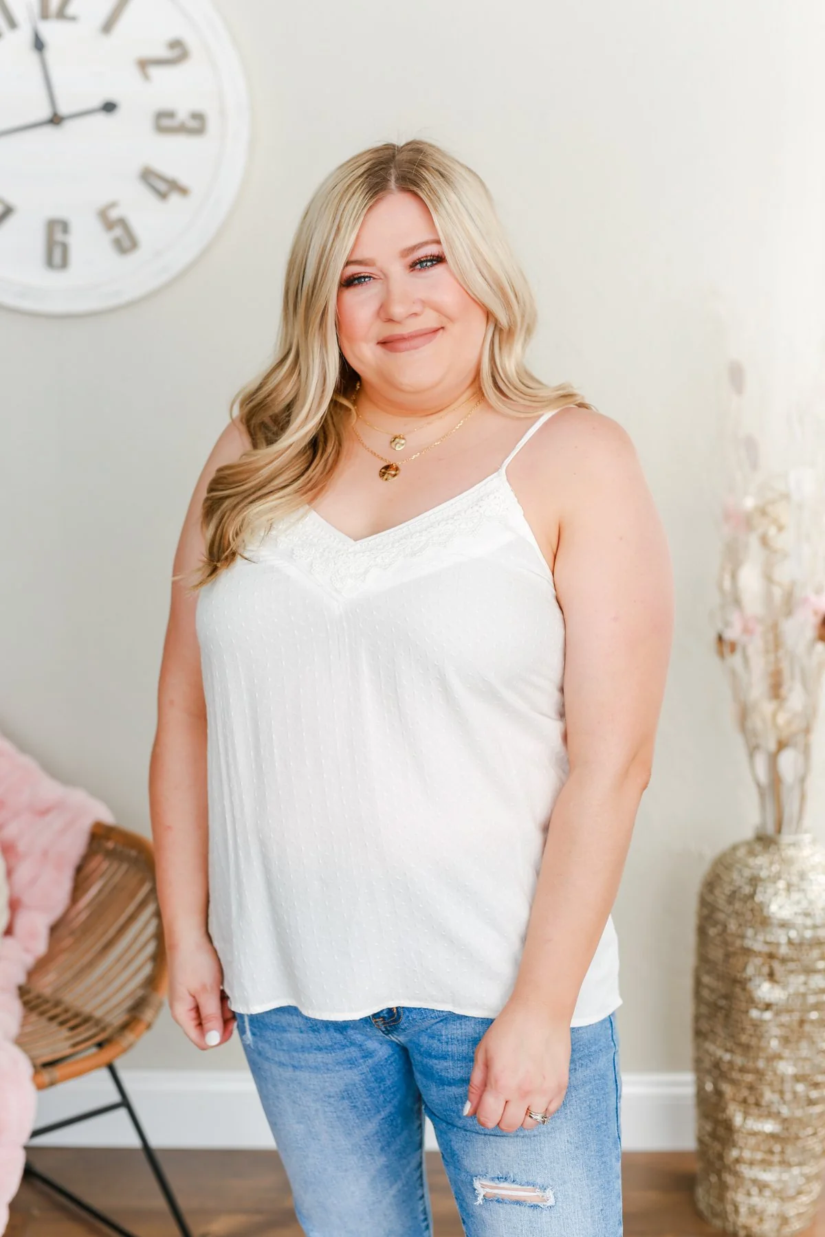 Must Be Dreaming Tank Top- Off White - Image 4