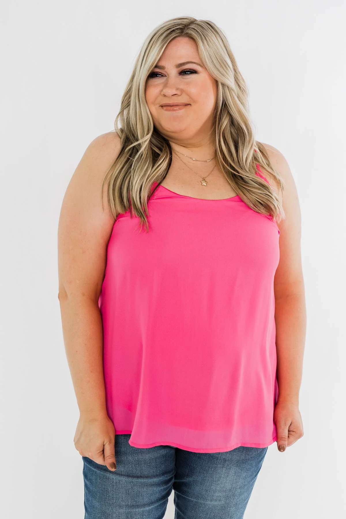 Must Have Been Love Tank Top- Hot Pink - Image 3