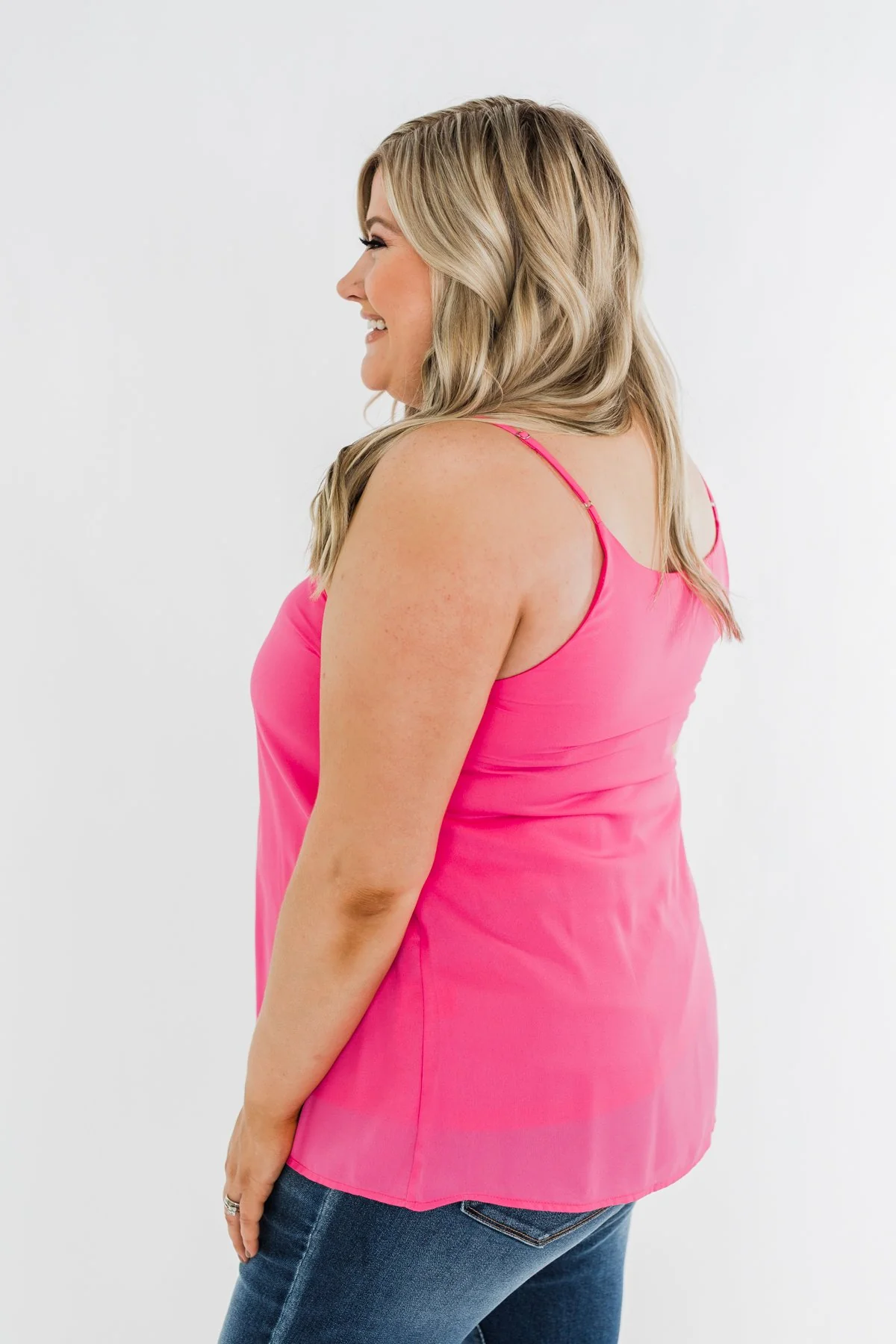 Must Have Been Love Tank Top- Hot Pink - Image 6