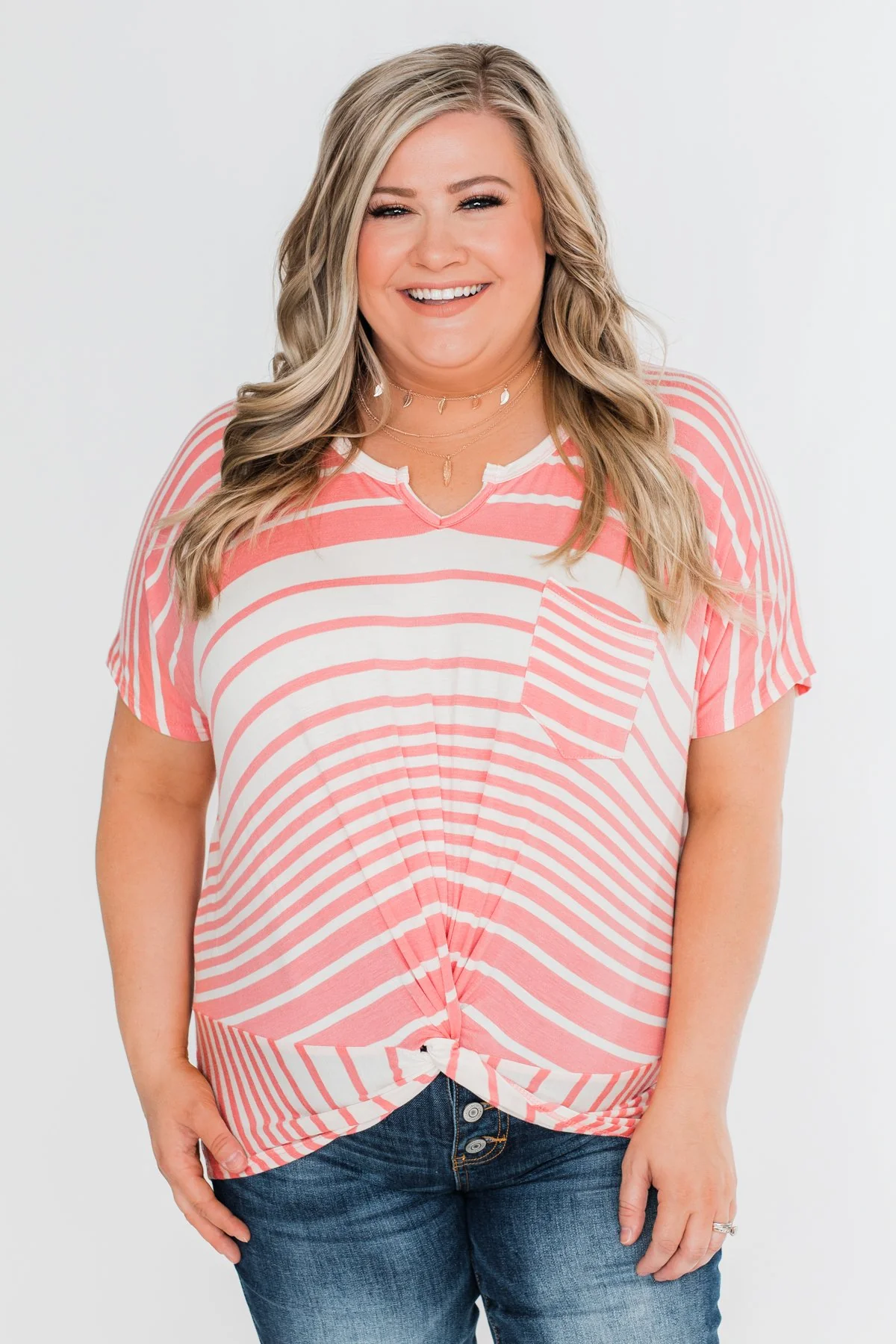My Best Life Short Sleeve Dolman Top- Pink - Image 5