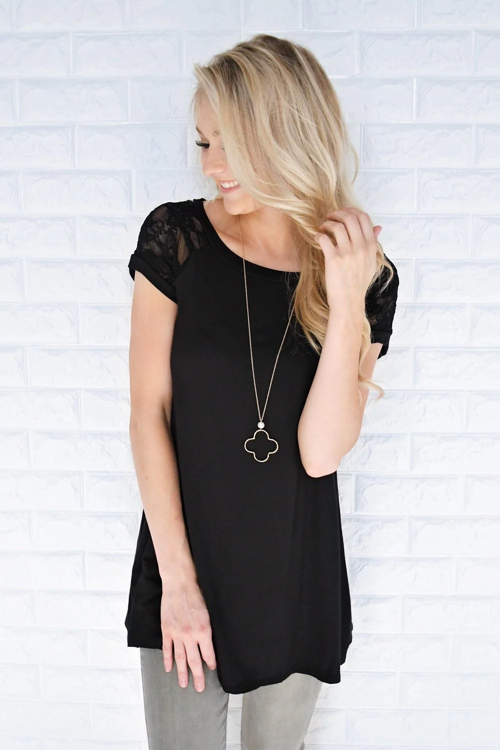 My Favorite Lace Top ~ Black - Image 2