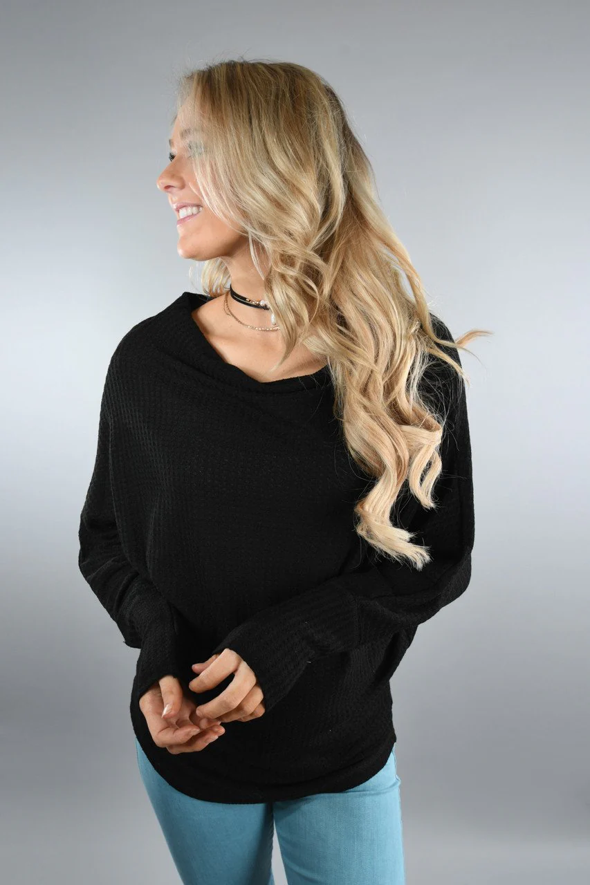 My Favorite Slouchy Top ~ Black - Image 4