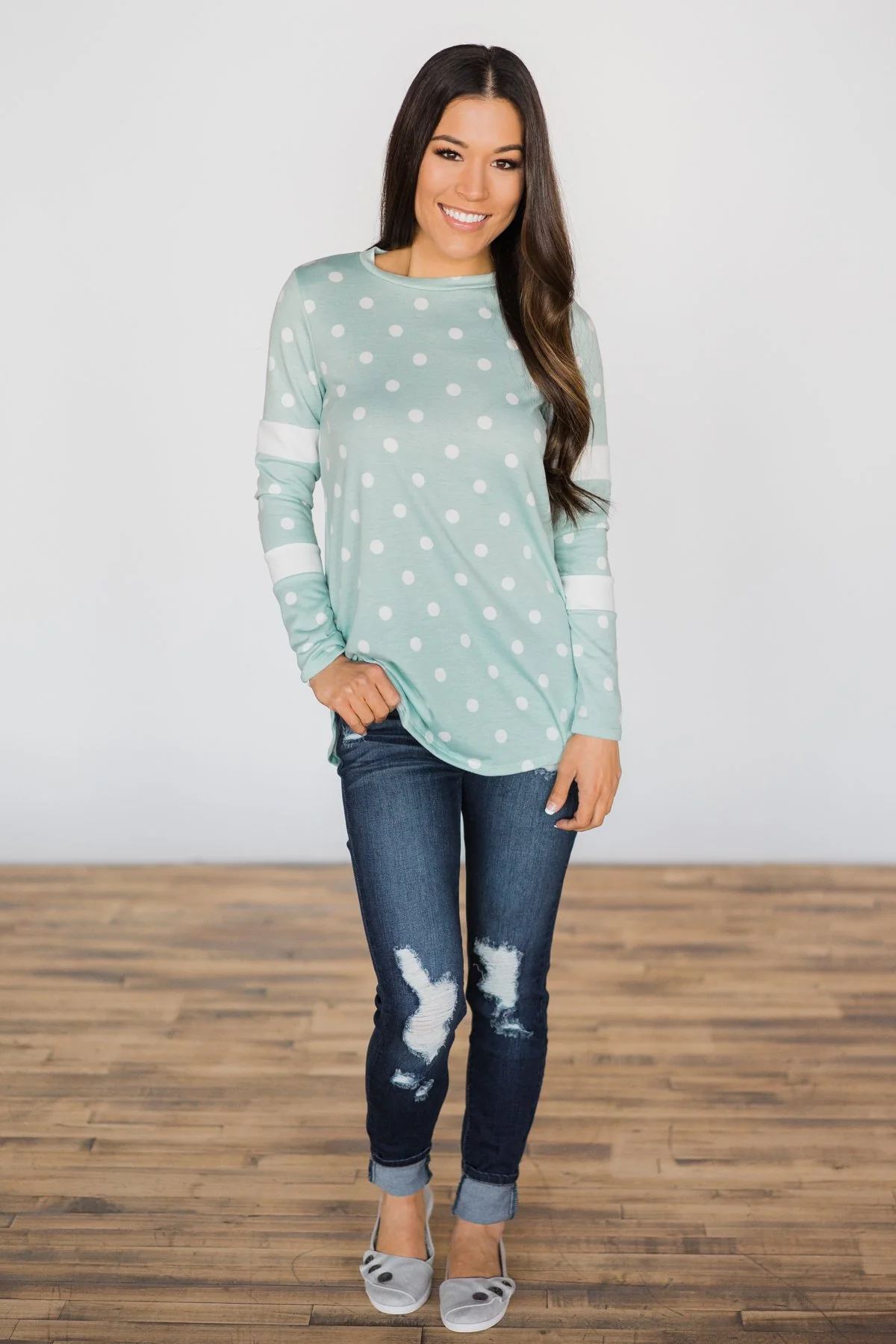 My Happy Place Top ~ Mint - Image 2