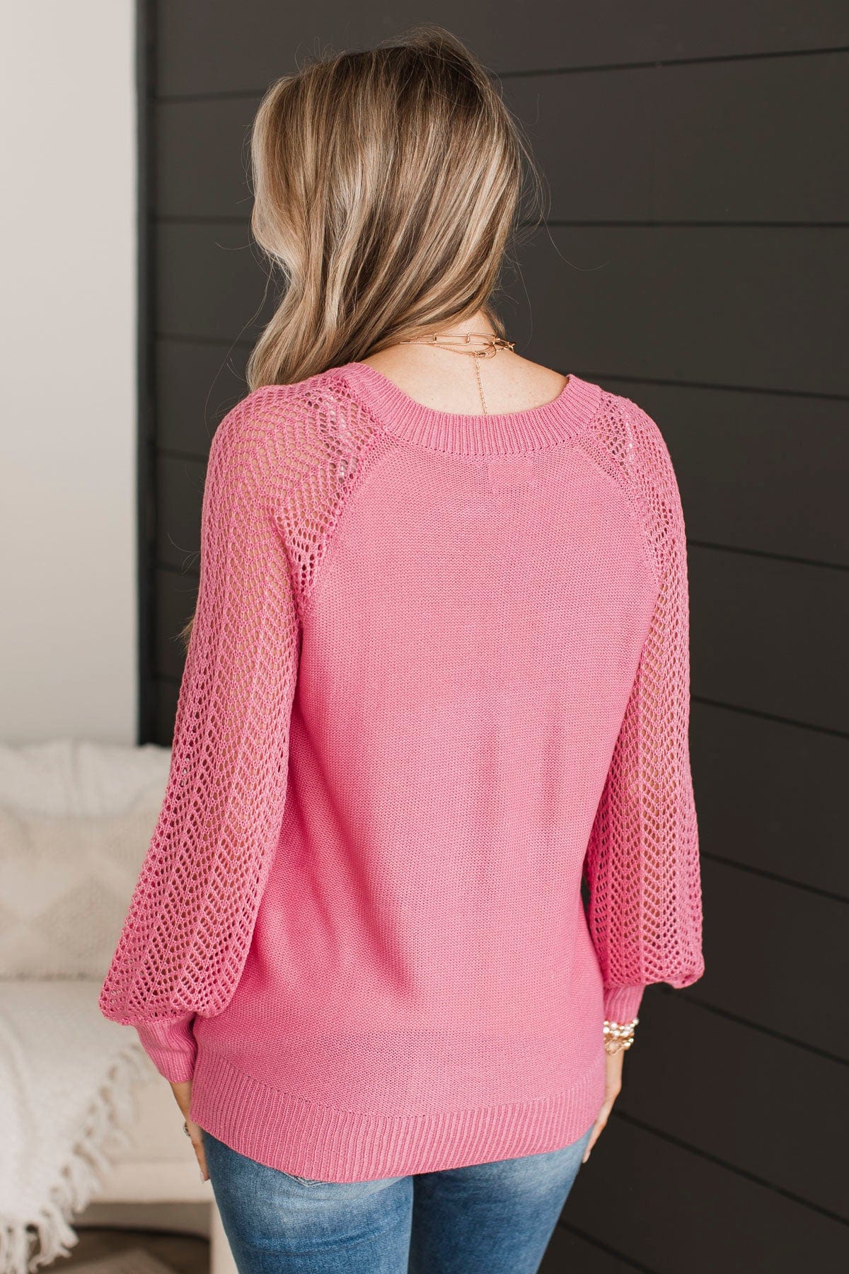 My Heart Is Yours Knit Sweater- Pink - Image 11
