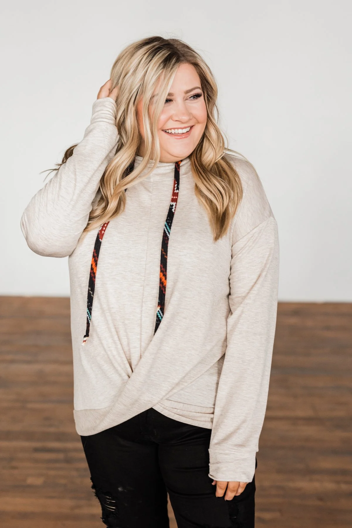 My Heart's Desire Hoodie- Oatmeal - Image 6