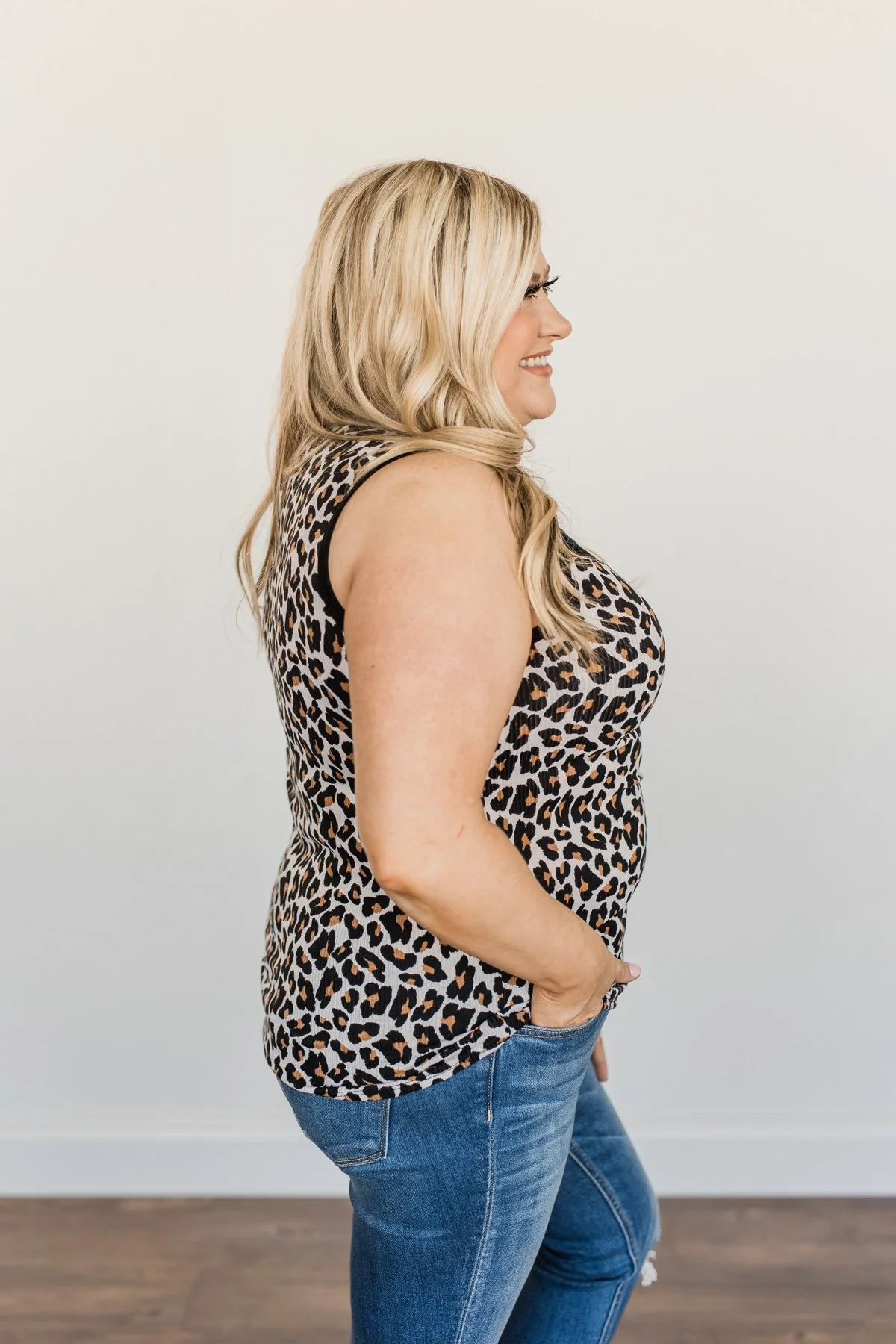 My Moment To Shine Lace Tank- Leopard - Image 9
