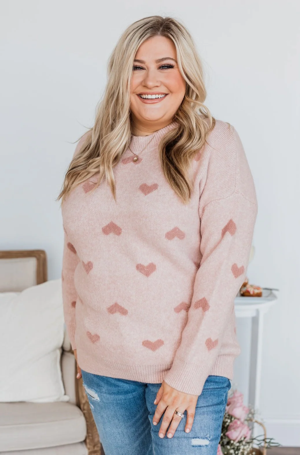 My One & Only Knit Sweater- Dusty Pink - Image 6