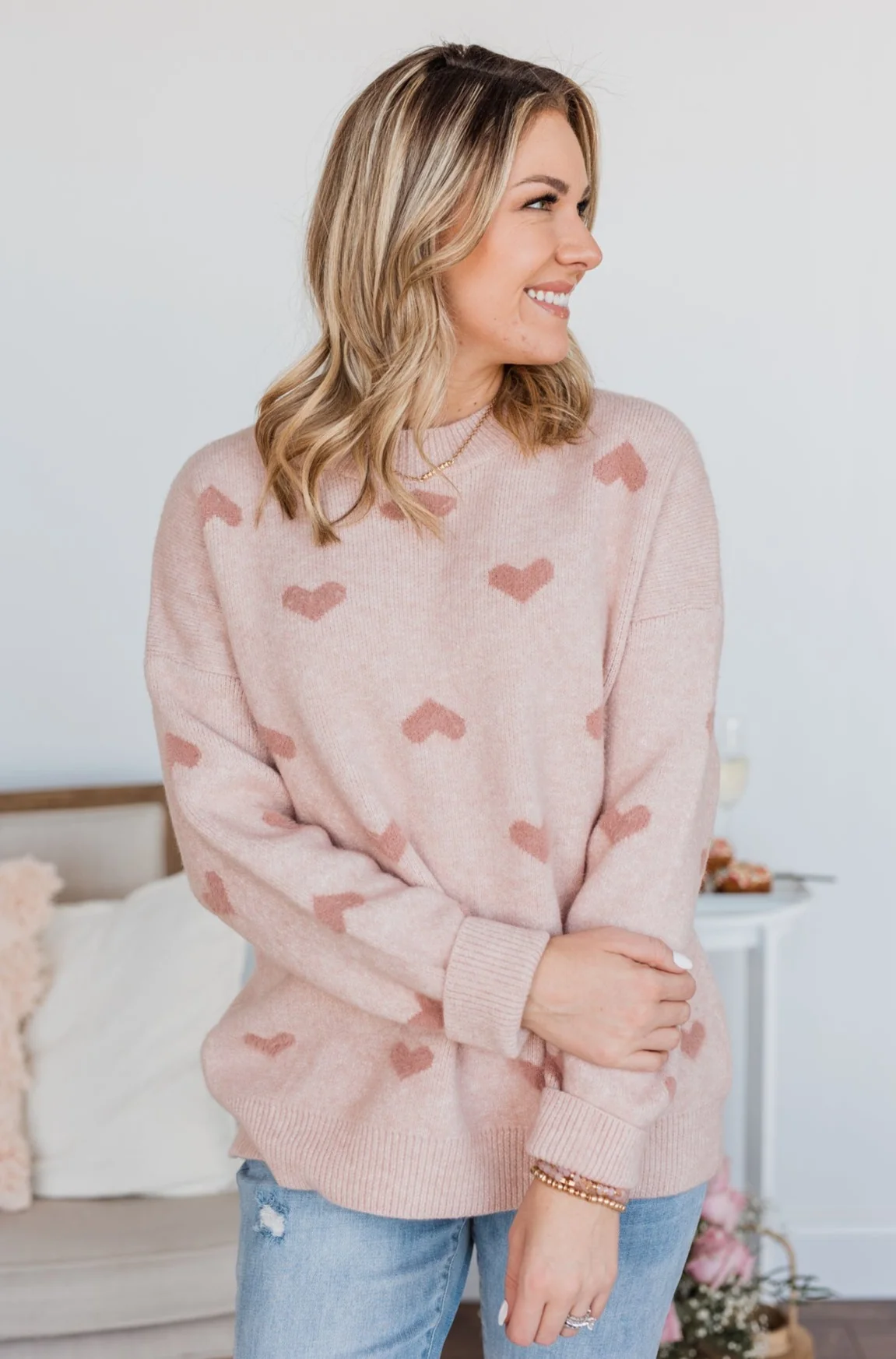 My One & Only Knit Sweater- Dusty Pink - Image 7