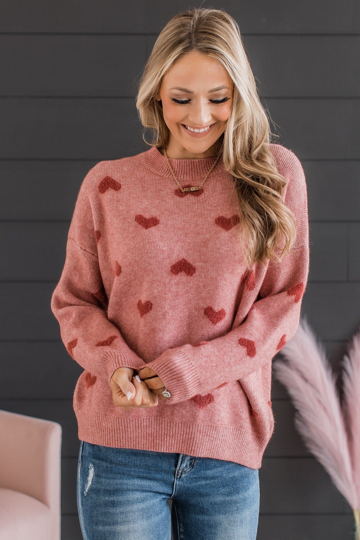 My One & Only Knit Sweater- Red - Image 3