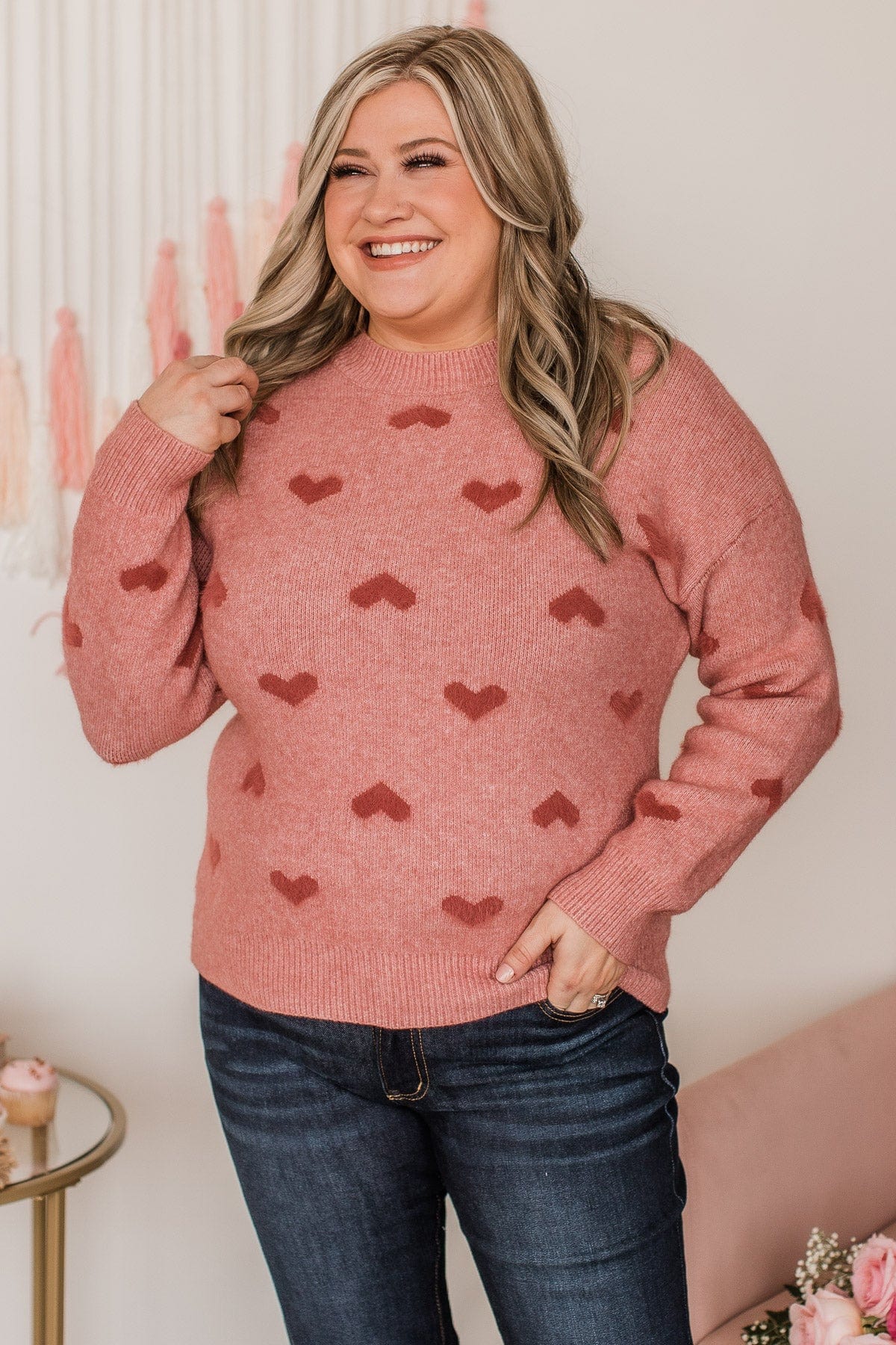 My One & Only Knit Sweater- Red - Image 4