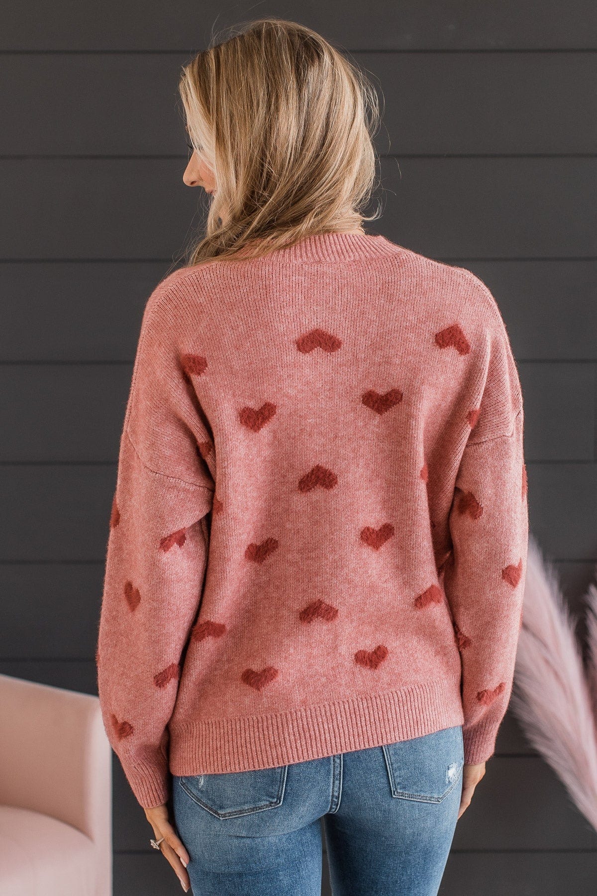 My One & Only Knit Sweater- Red - Image 7