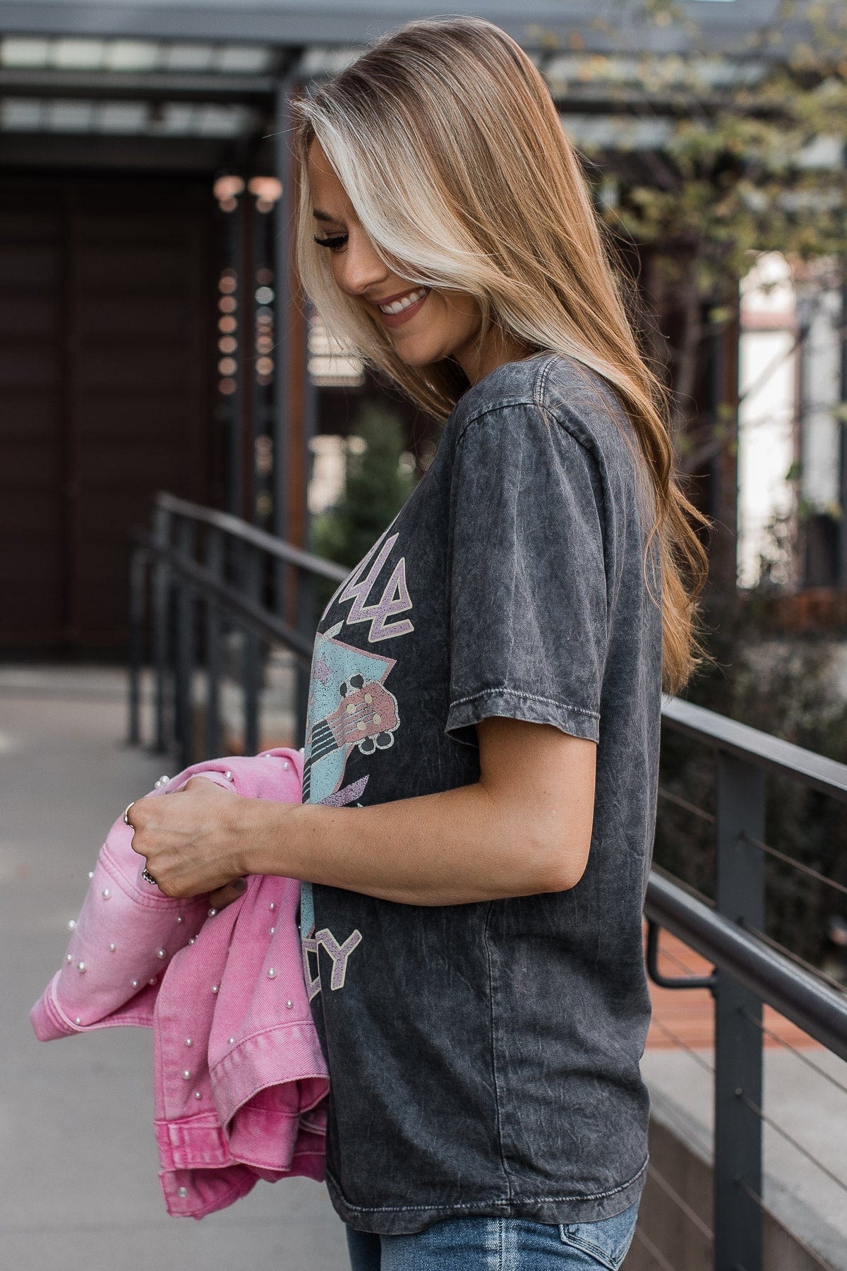 "Nashville Music City" Graphic Tee- Vintage Black - Image 5
