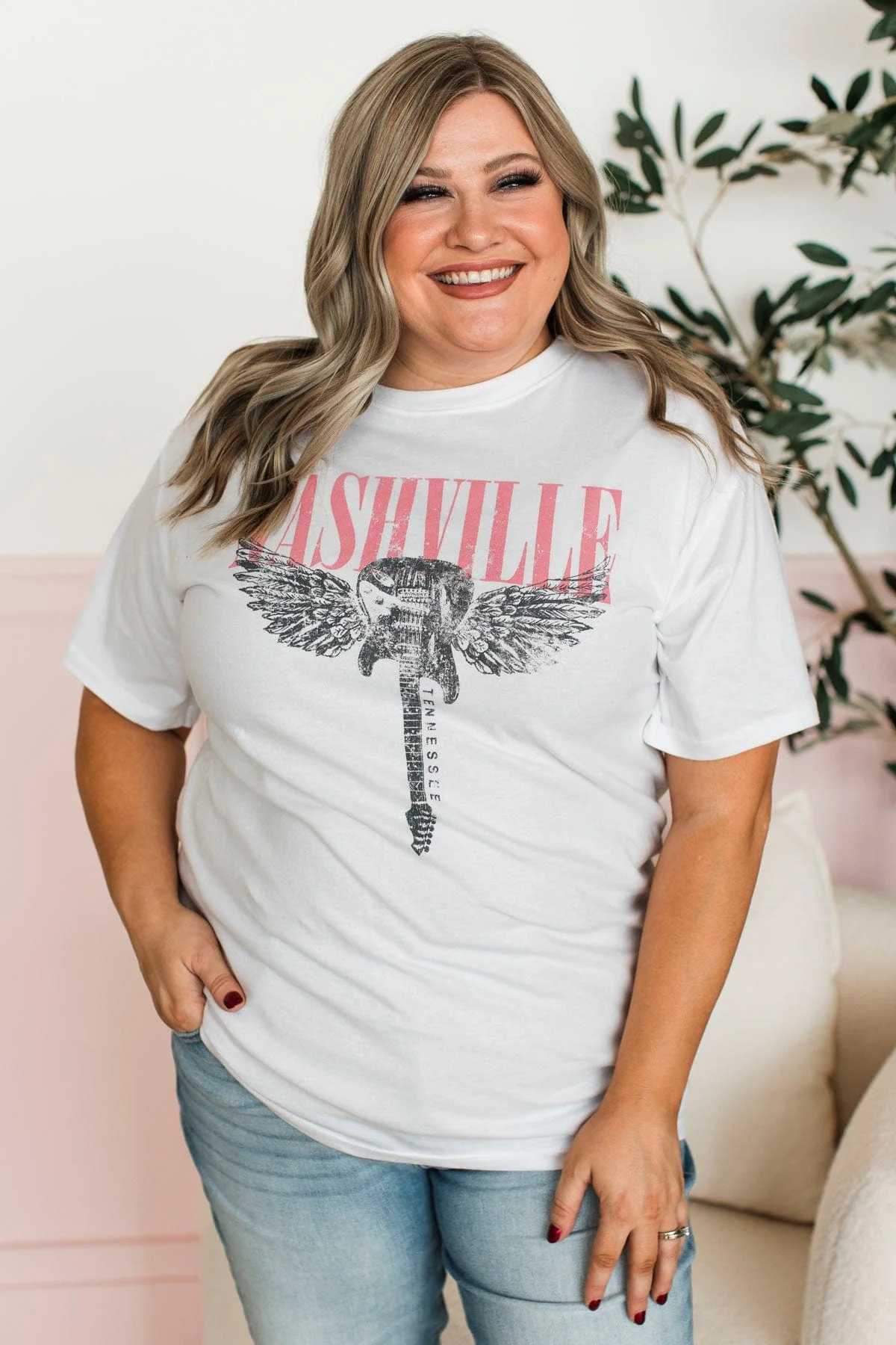 Nashville Sounds Graphic Tee- White - Image 4