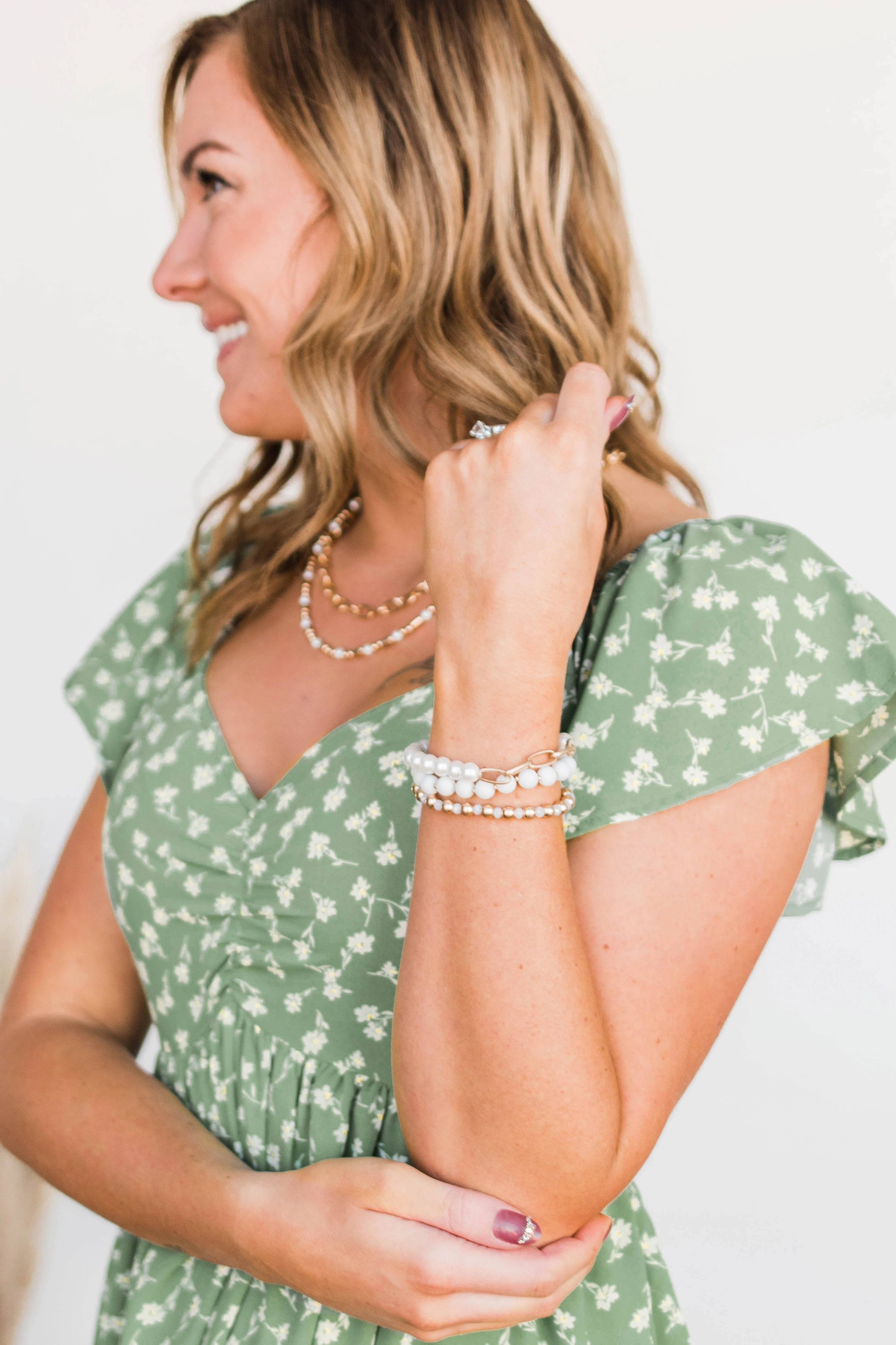 Natural Looks Bracelet Set- White - Image 5
